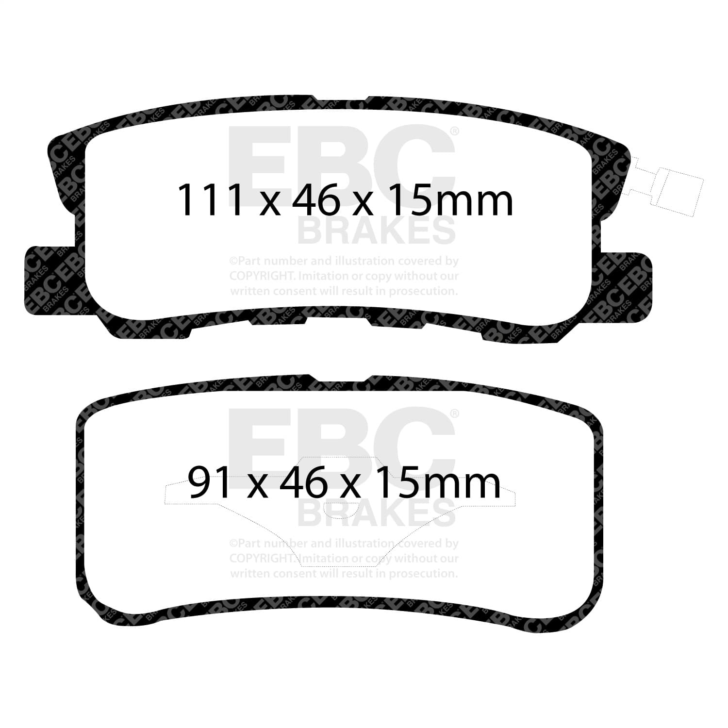 EBC Brakes - DP31407C - Disc Brake Pad image 1