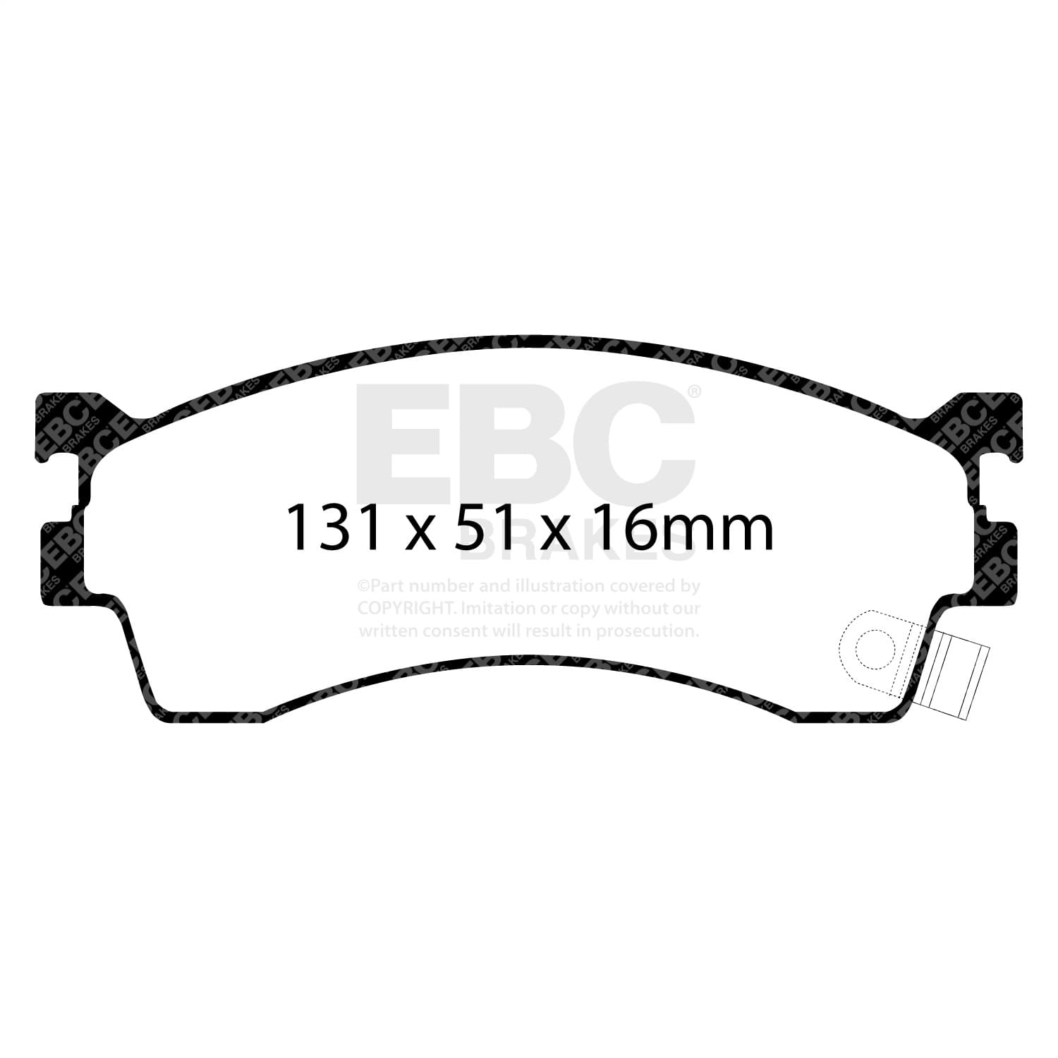 EBC Brakes - DP21409 - Disc Brake Pad image 4