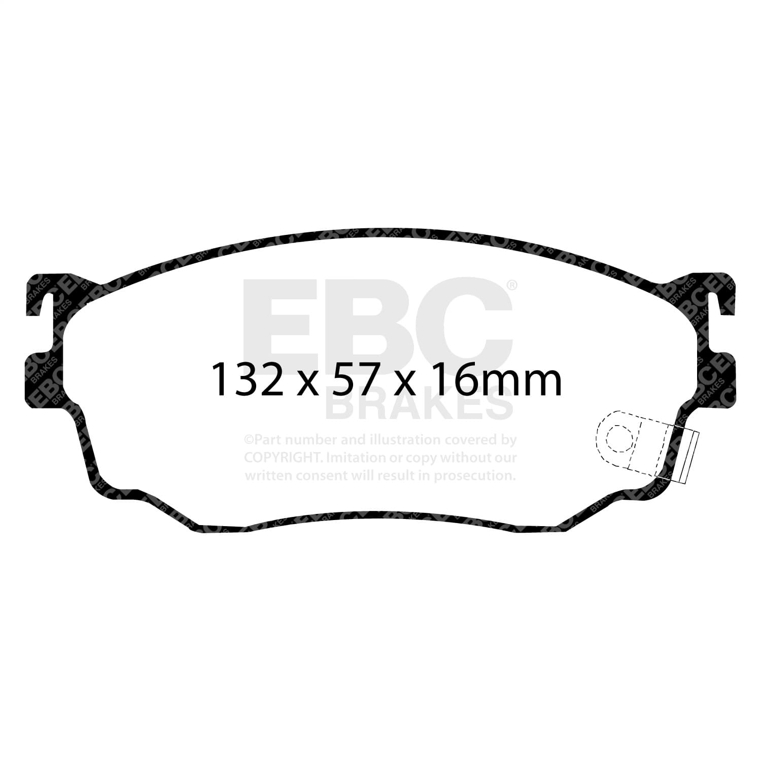 EBC Brakes - UD755 - Disc Brake Pad image 5