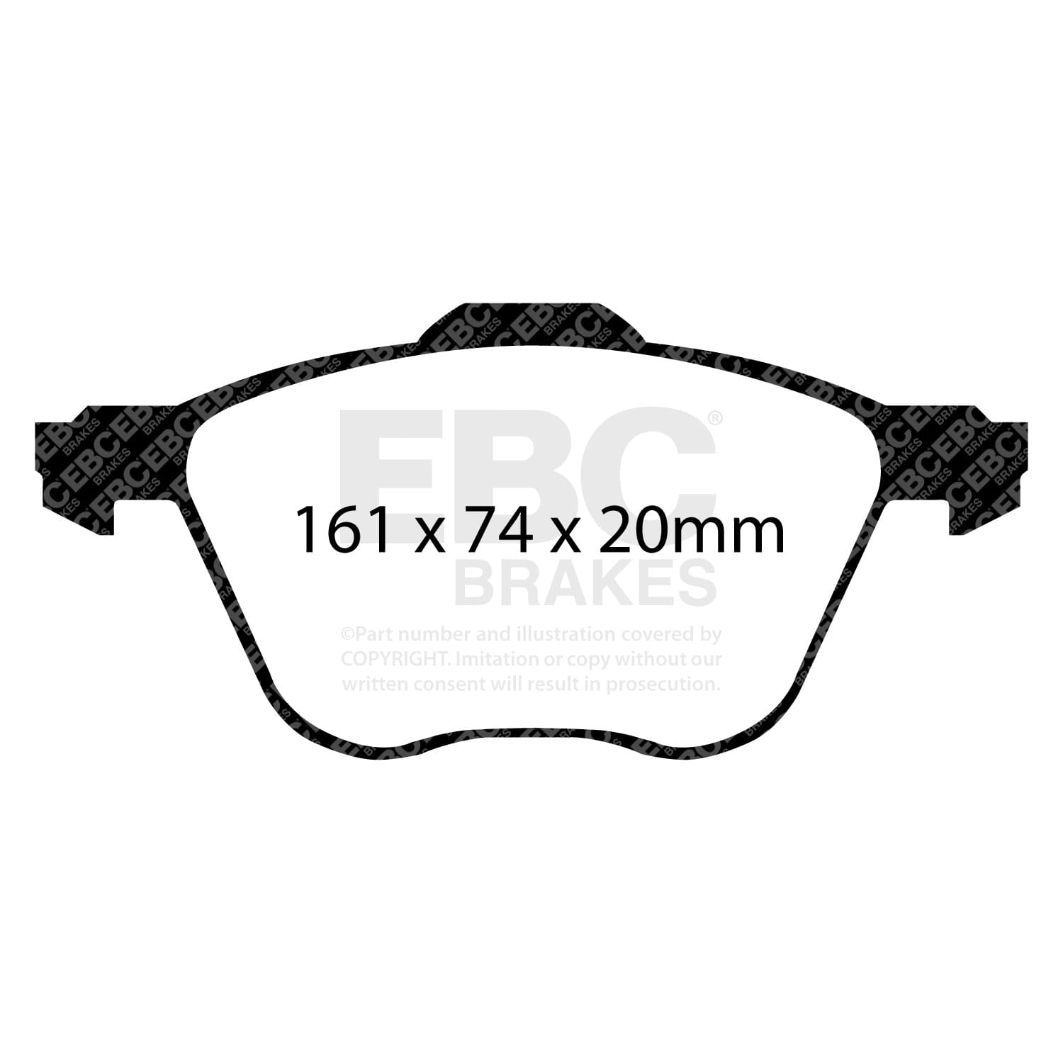 EBC Brakes - UD880 - Disc Brake Pad image 5