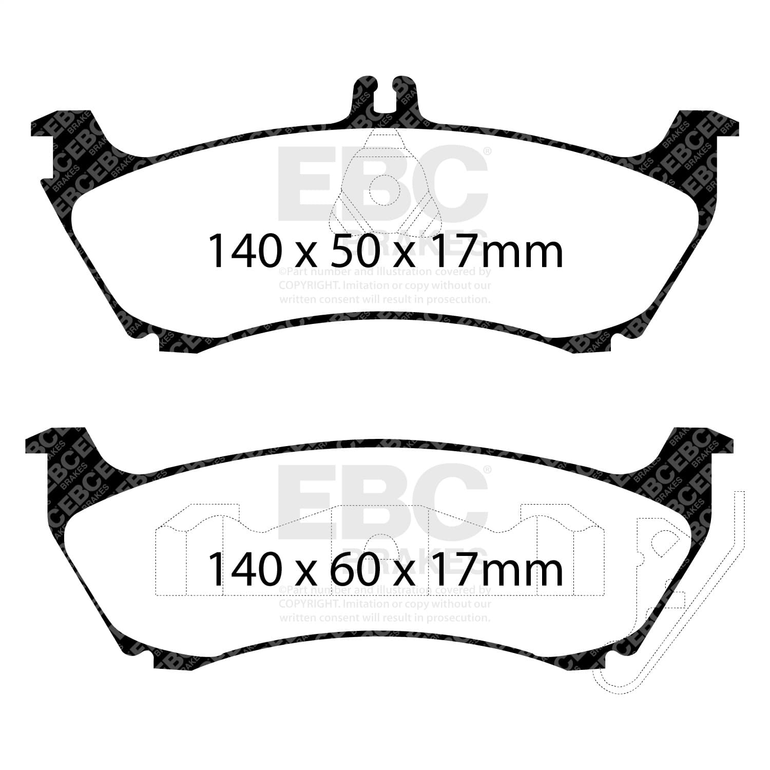 EBC Brakes - DP61437 - Disc Brake Pad image 3