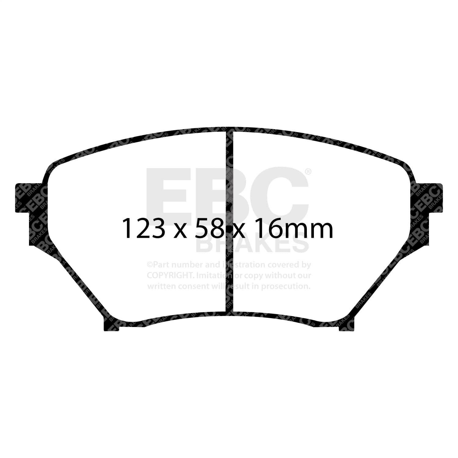 EBC Brakes - DP21452 - Disc Brake Pad image 2