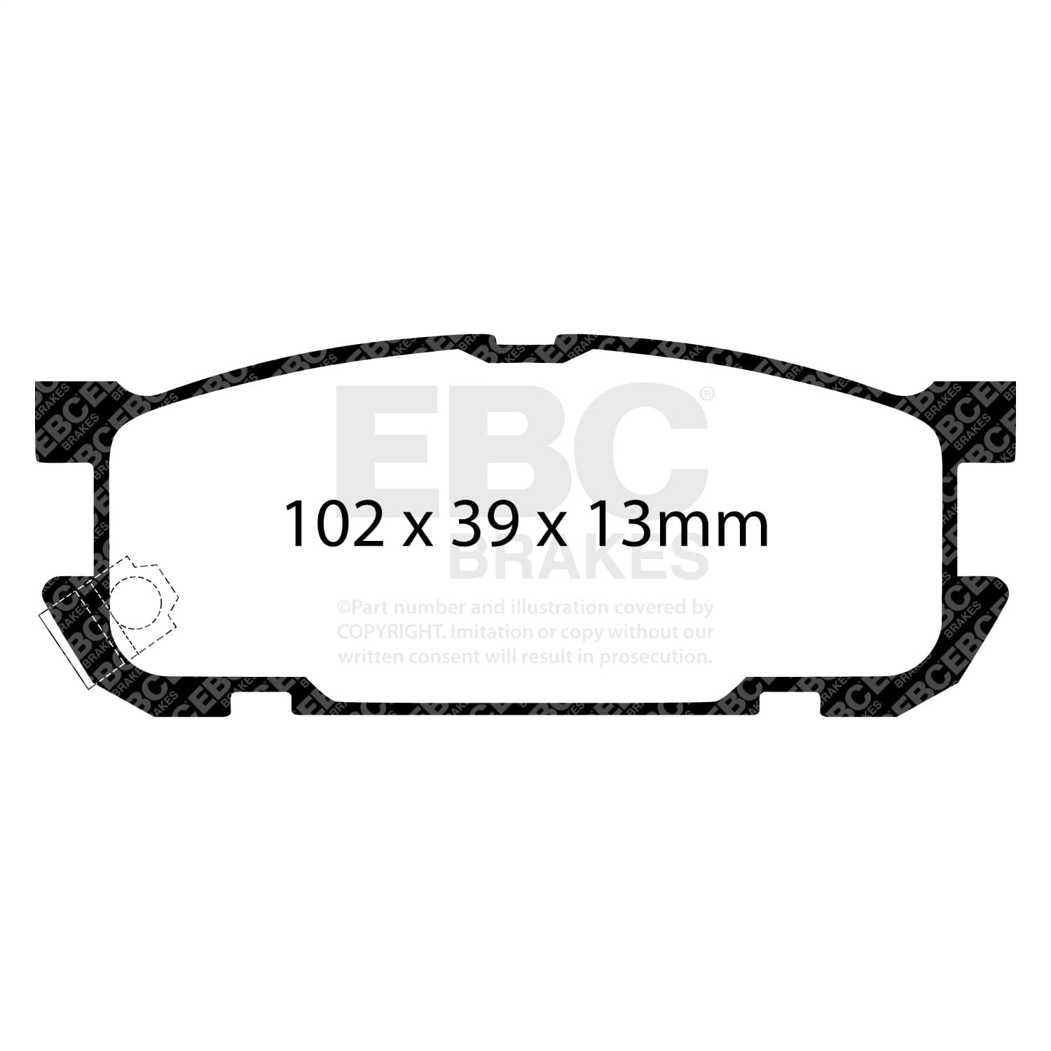EBC Brakes - DP21453 - Disc Brake Pad image 3
