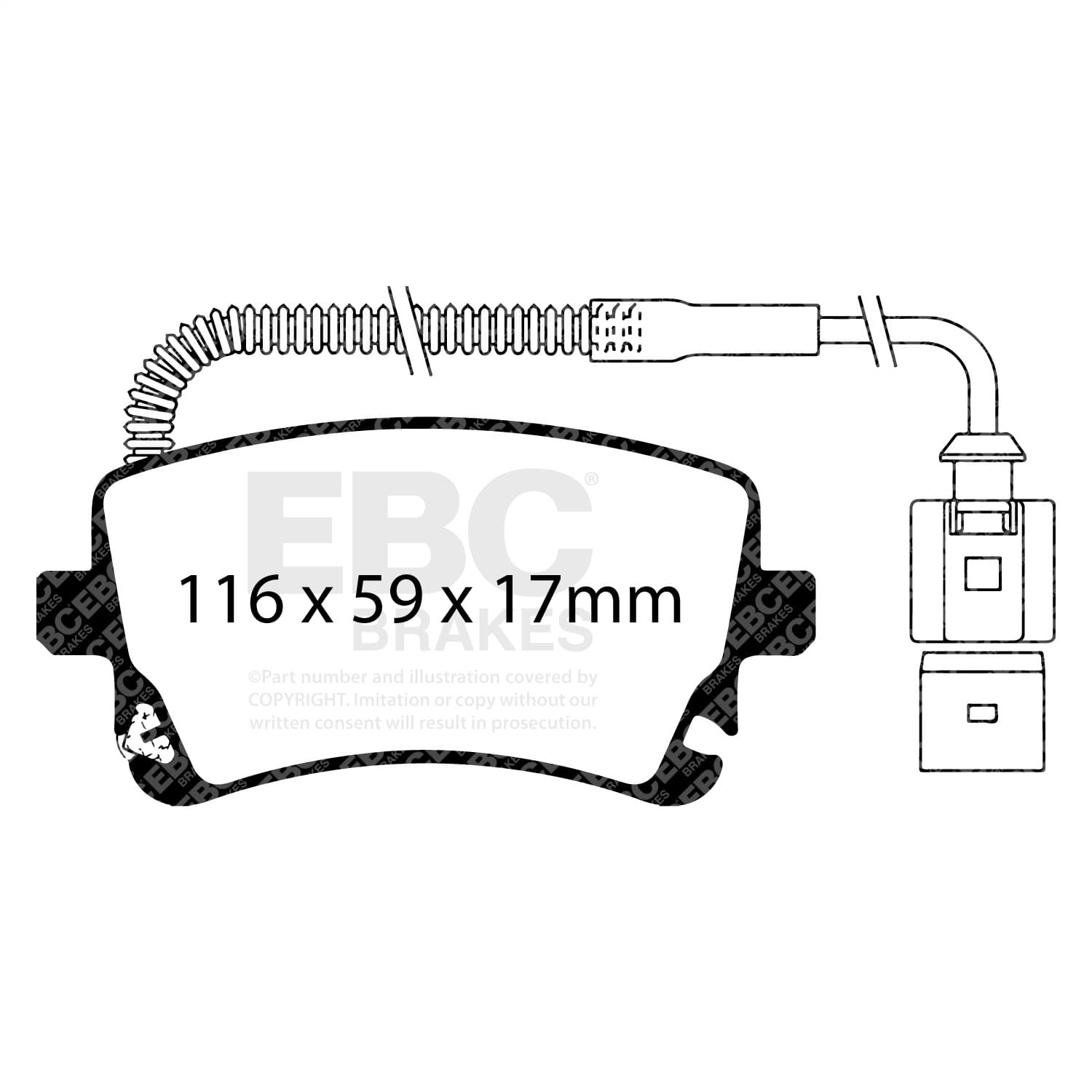 EBC Brakes - DP31470C - Disc Brake Pad image 2