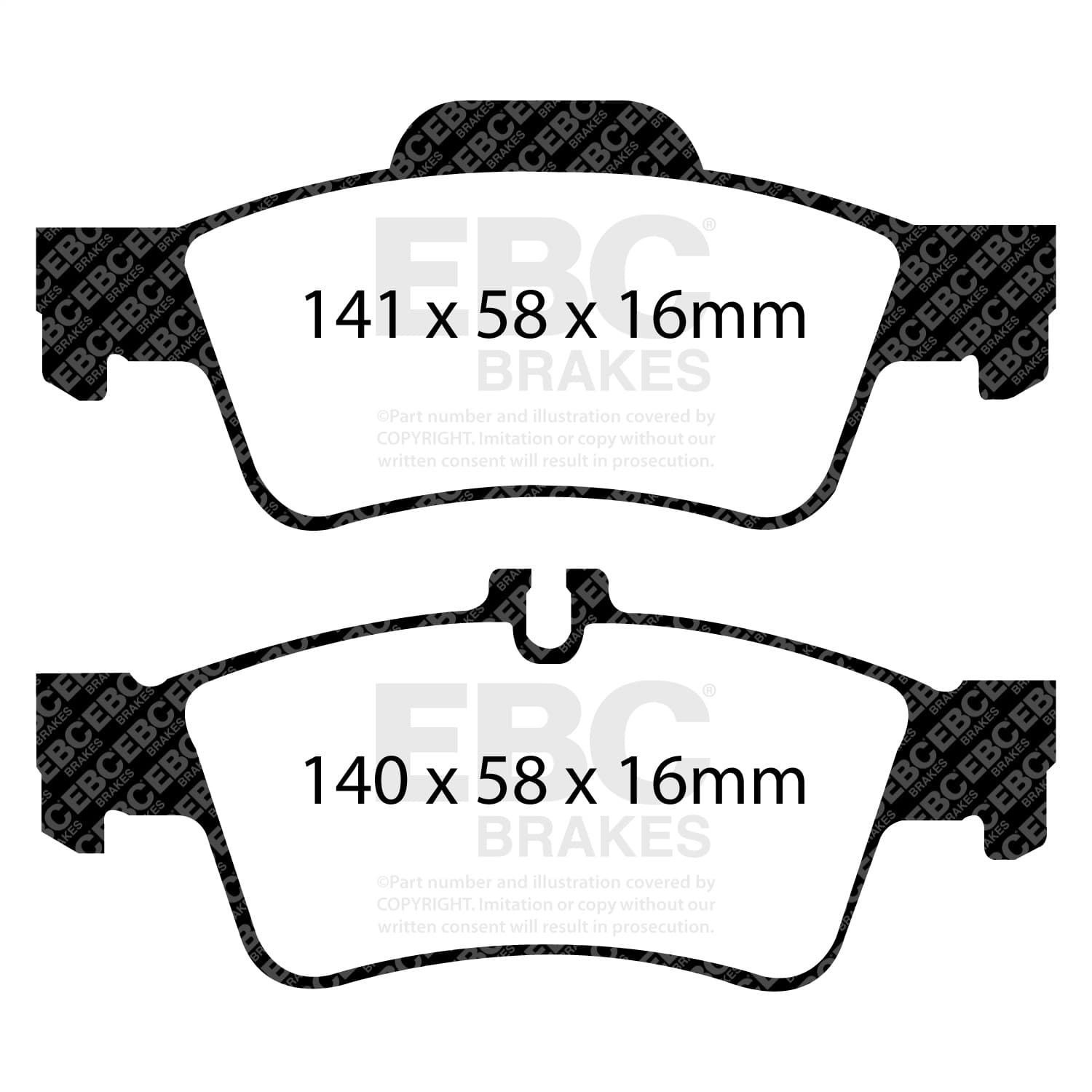 EBC Brakes - DP31491C - Disc Brake Pad image 2