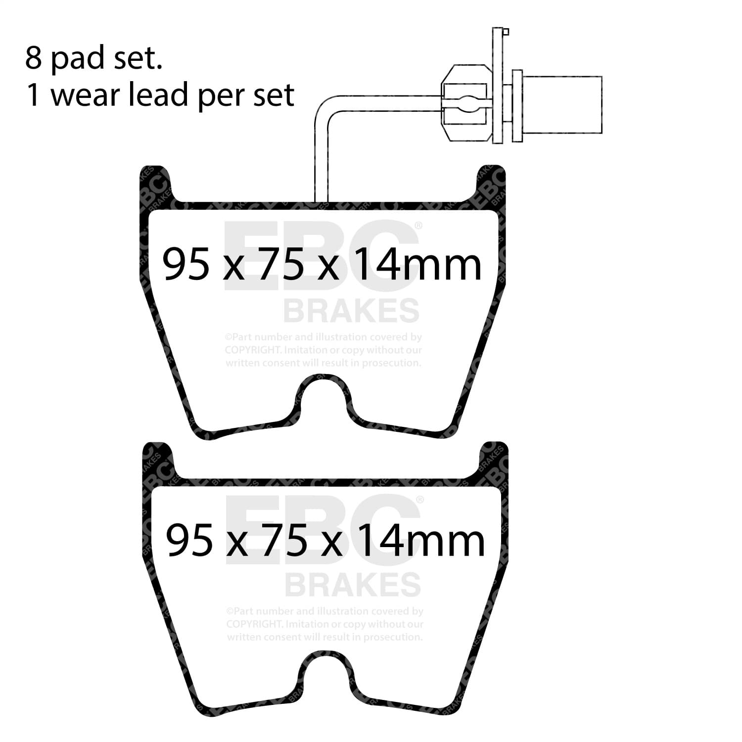 EBC Brakes - DP31513/3C - Disc Brake Pad image 2