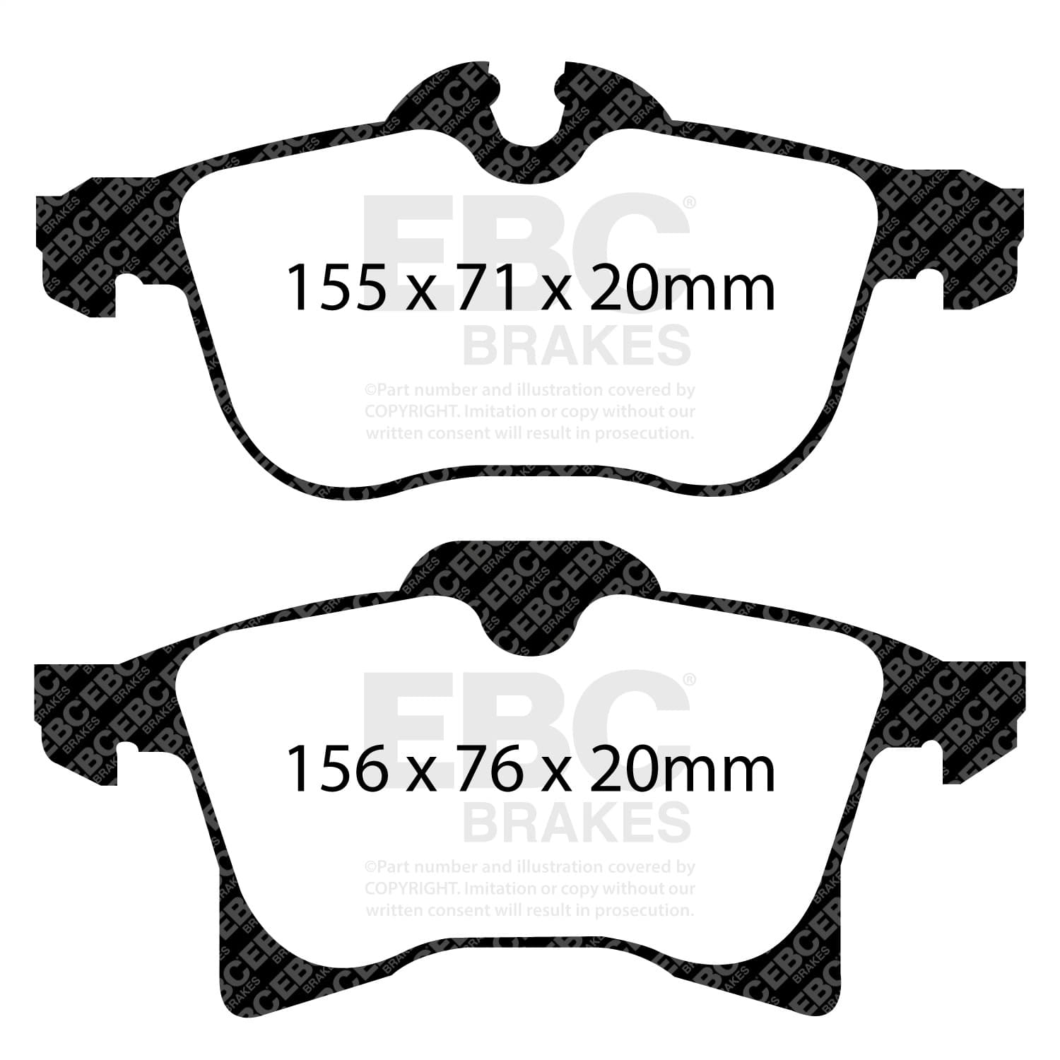 EBC Brakes - DP41520R - Disc Brake Pad image 3