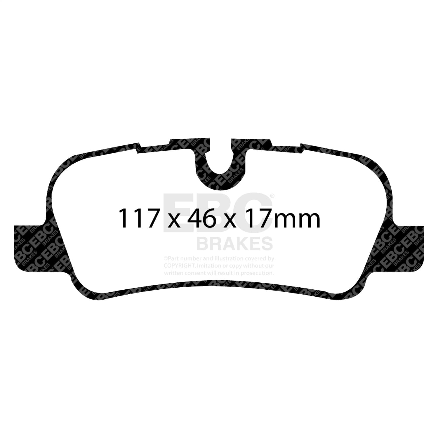 EBC Brakes - ED91542 - Disc Brake Pad image 3