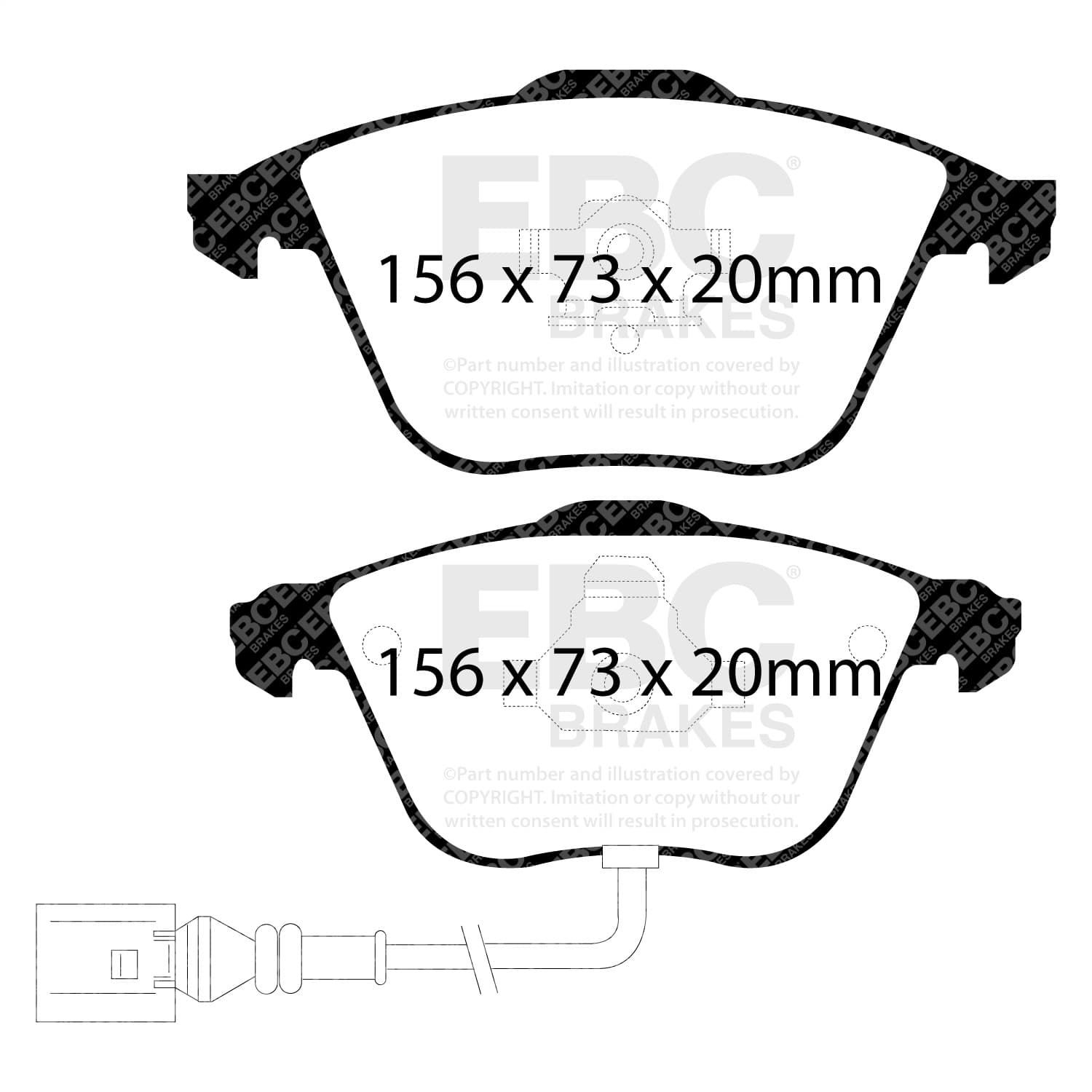 EBC Brakes - DP21594 - Disc Brake Pad image 2