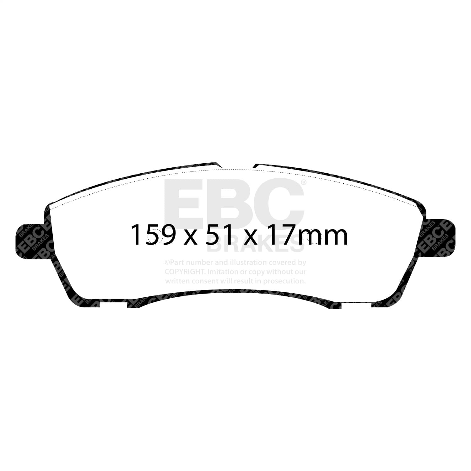 EBC Brakes - DP61603 - Disc Brake Pad image 5