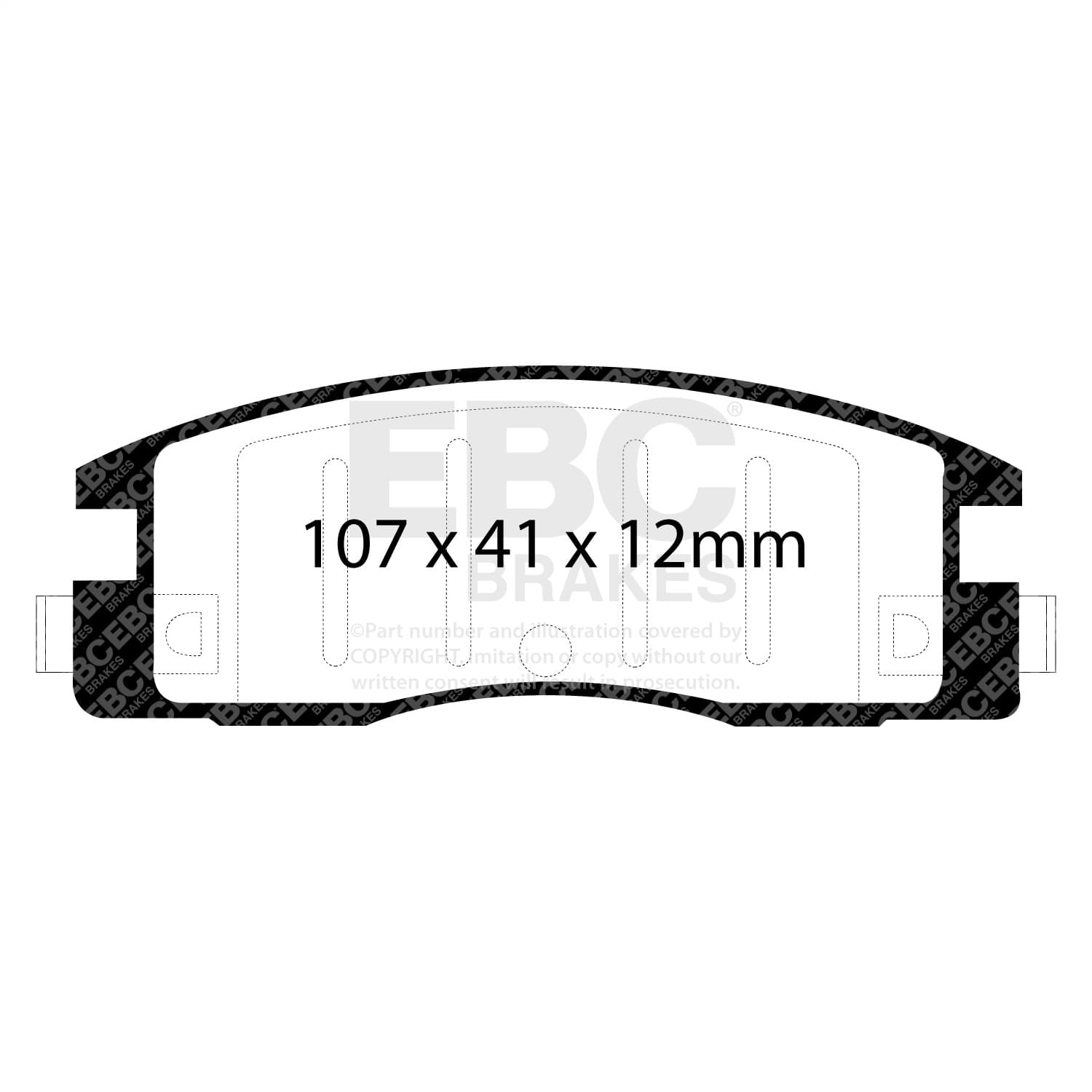 EBC Brakes - UD398 - Disc Brake Pad image 2