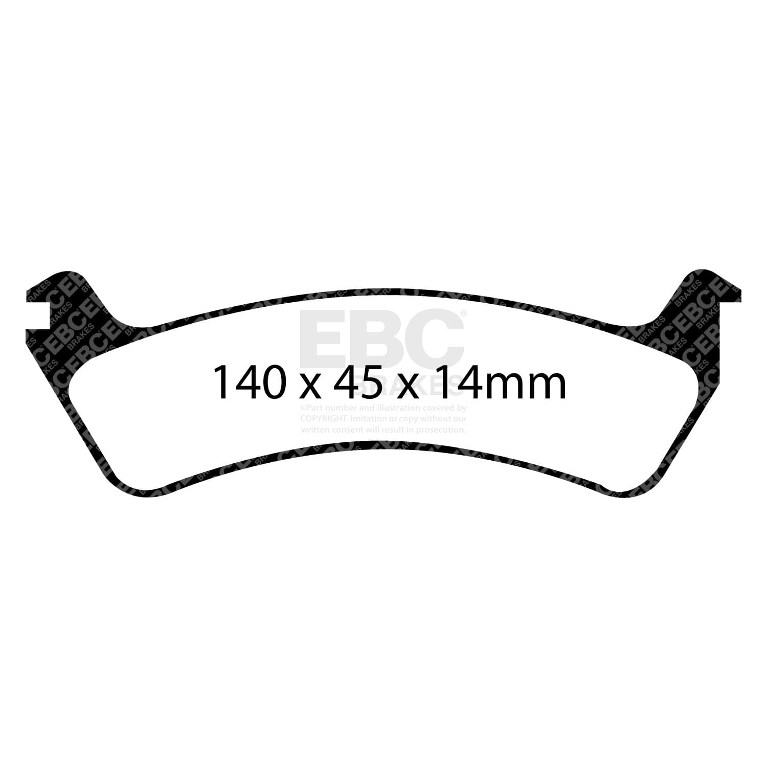 EBC Brakes - UD664 - Disc Brake Pad image 3