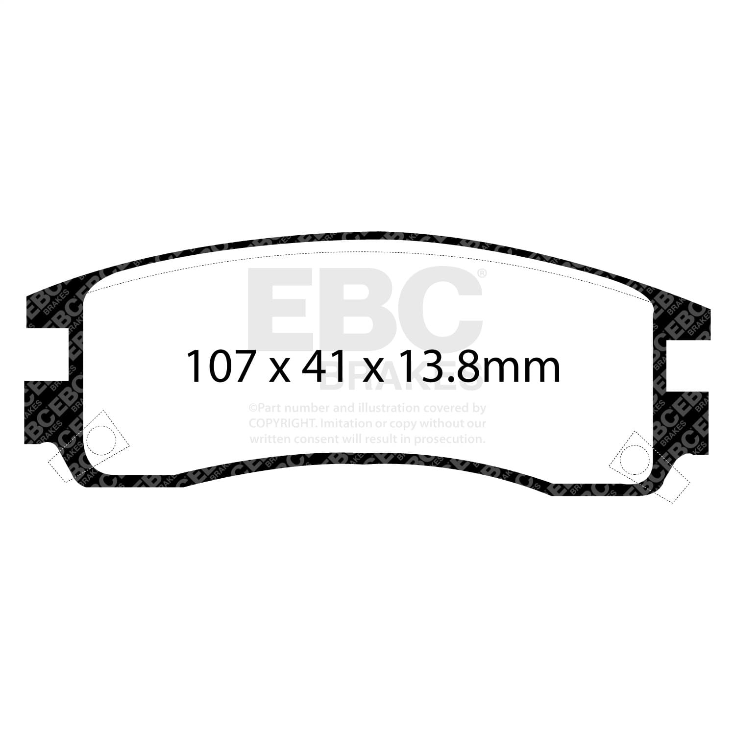 EBC Brakes - UD508 - Disc Brake Pad image 3