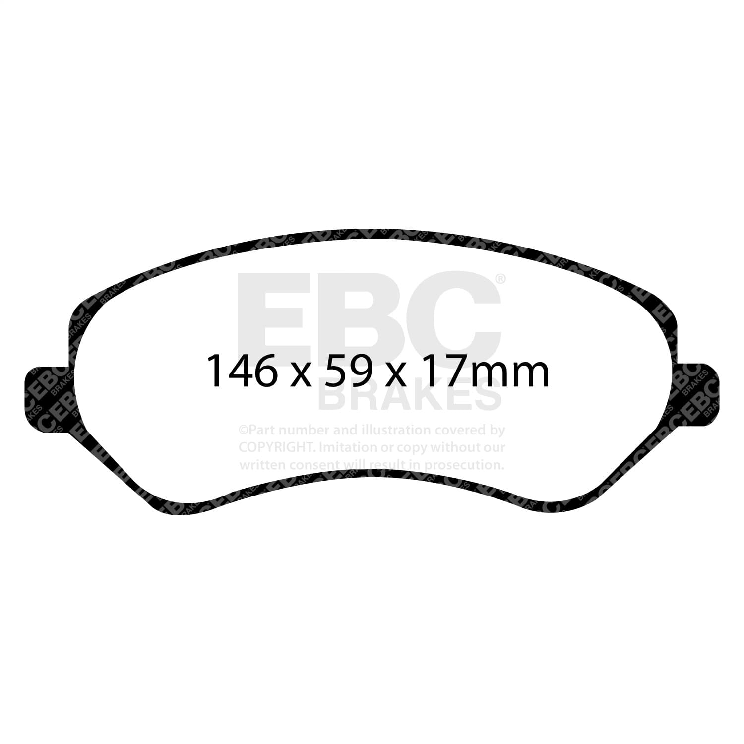 EBC Brakes - DP61612 - Disc Brake Pad image 4
