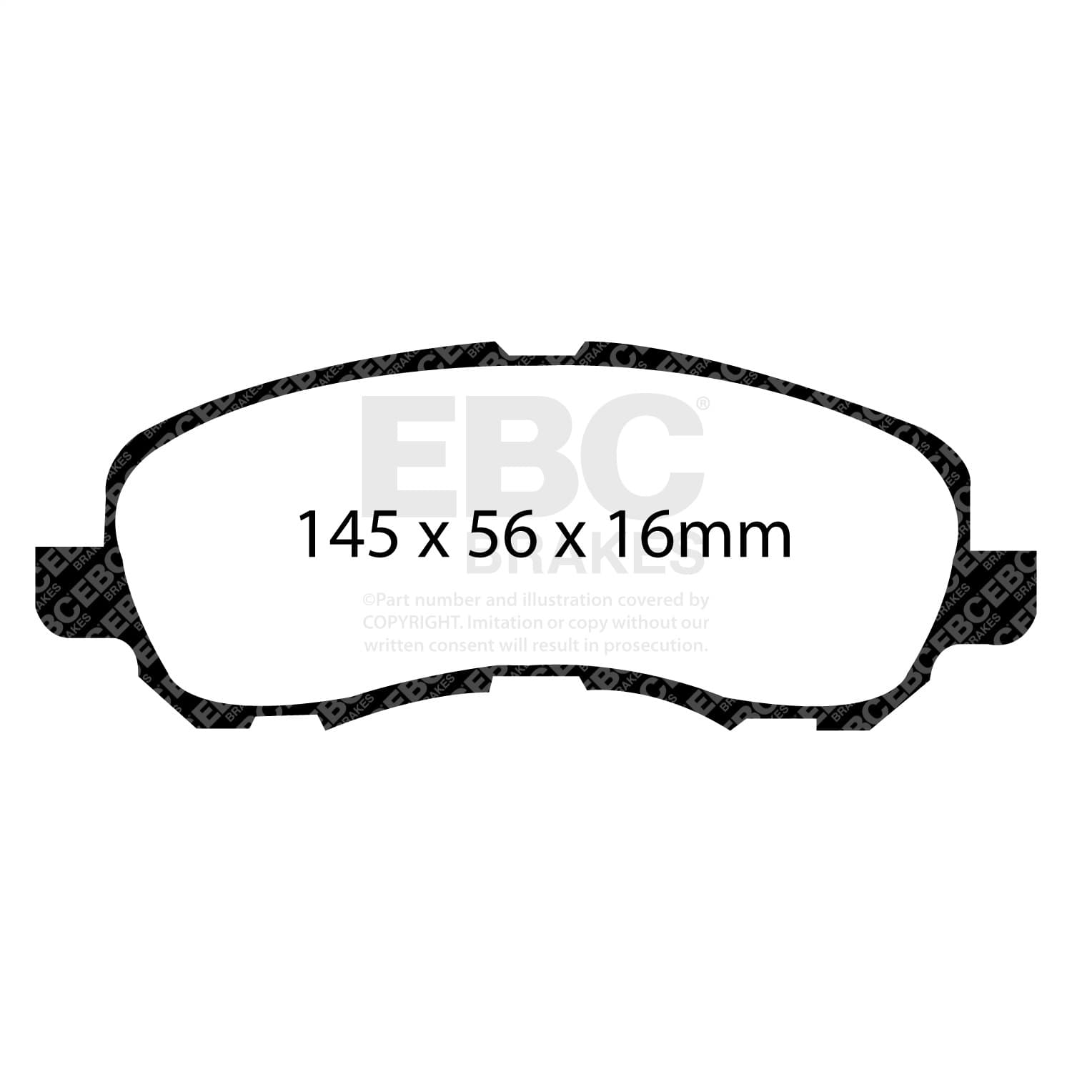 EBC Brakes - DP31614C - Disc Brake Pad image 2