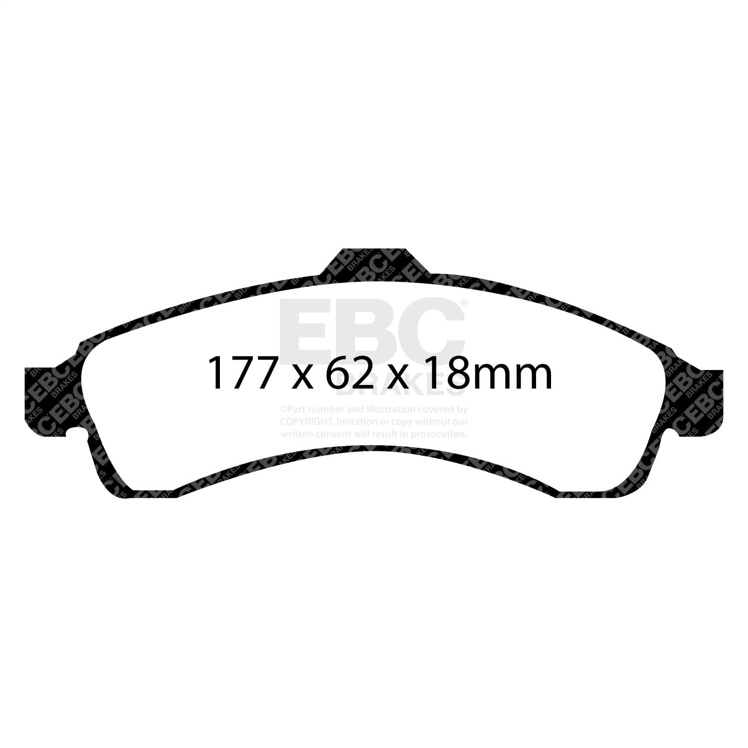 EBC Brakes - DP61618 - Disc Brake Pad image 3