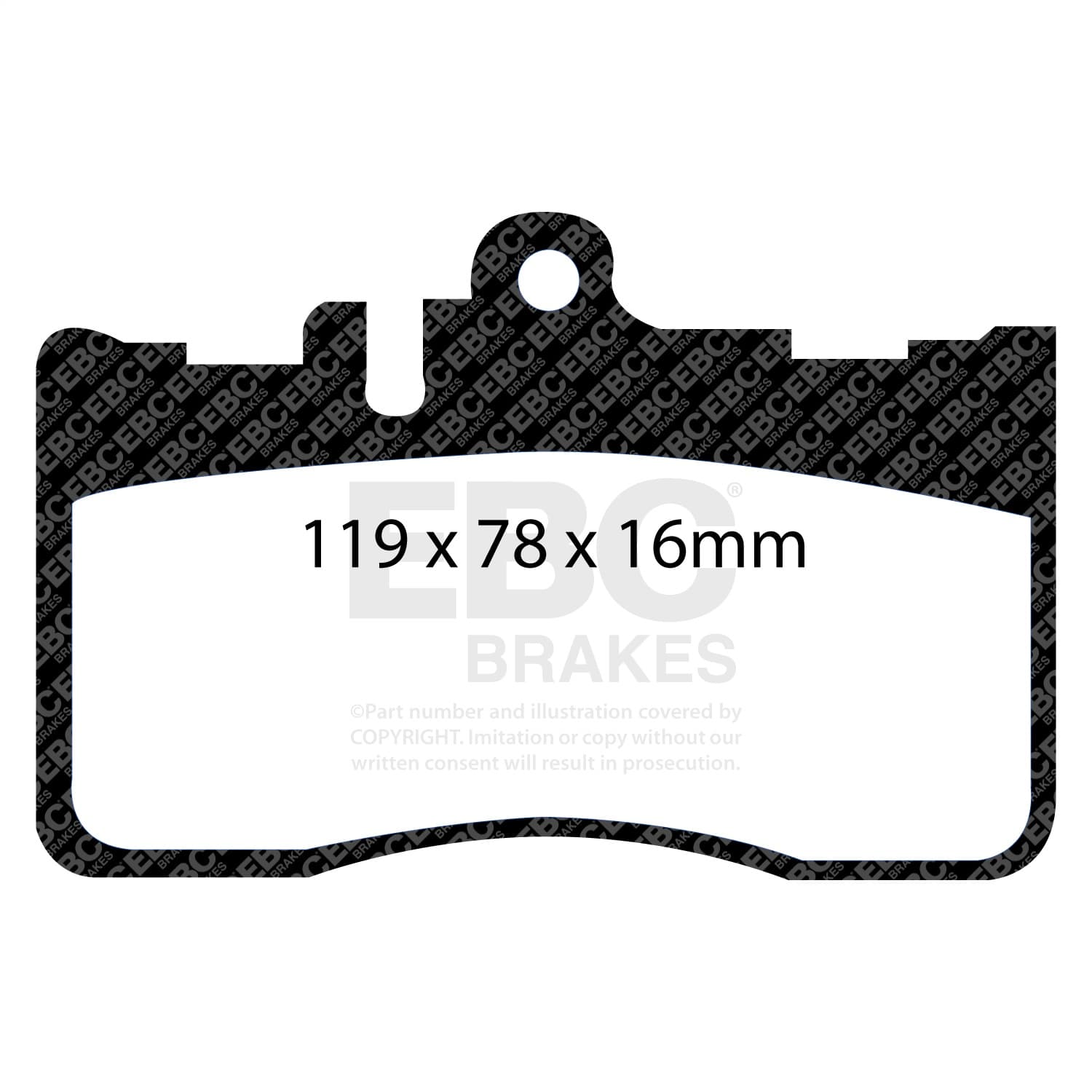EBC Brakes - DP21622 - Disc Brake Pad image 2