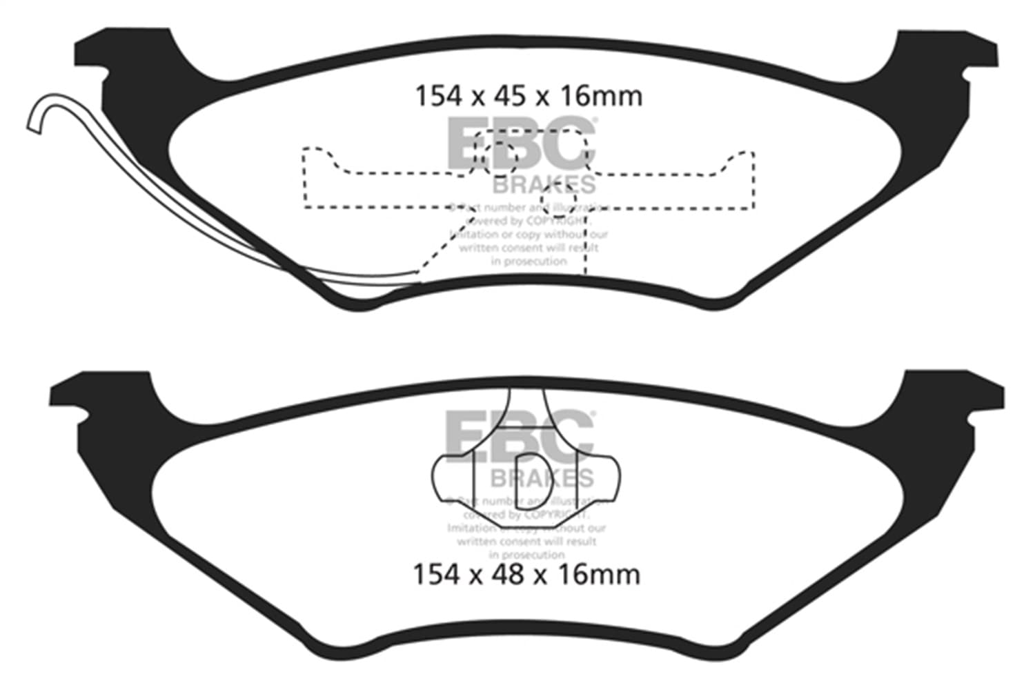 EBC Brakes - DP21625 - Disc Brake Pad image 2