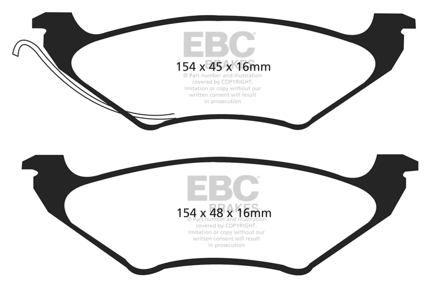 EBC Brakes - S1KR1433 - Rear - Disc Brake Pad and Rotor Kit image 2