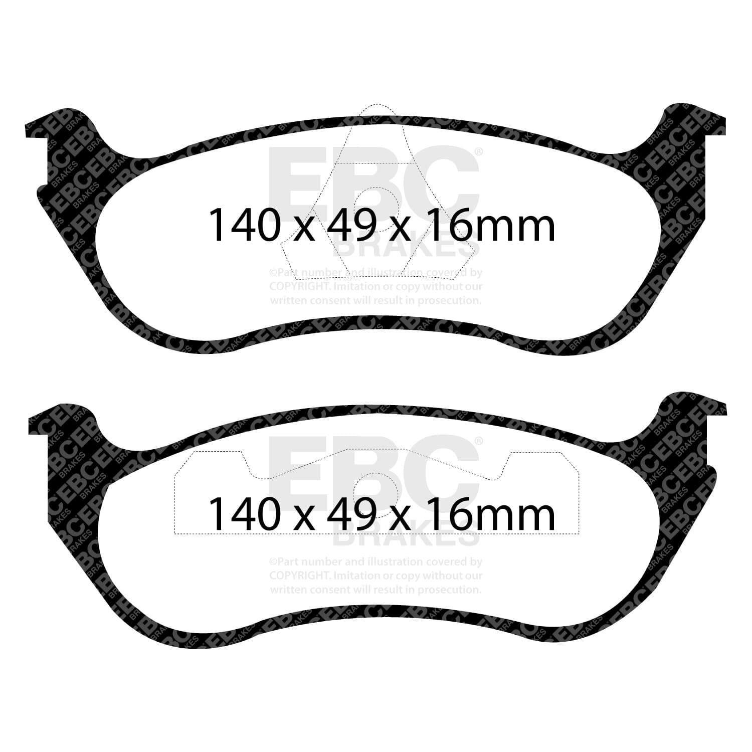 EBC Brakes - DP21627 - Disc Brake Pad image 3
