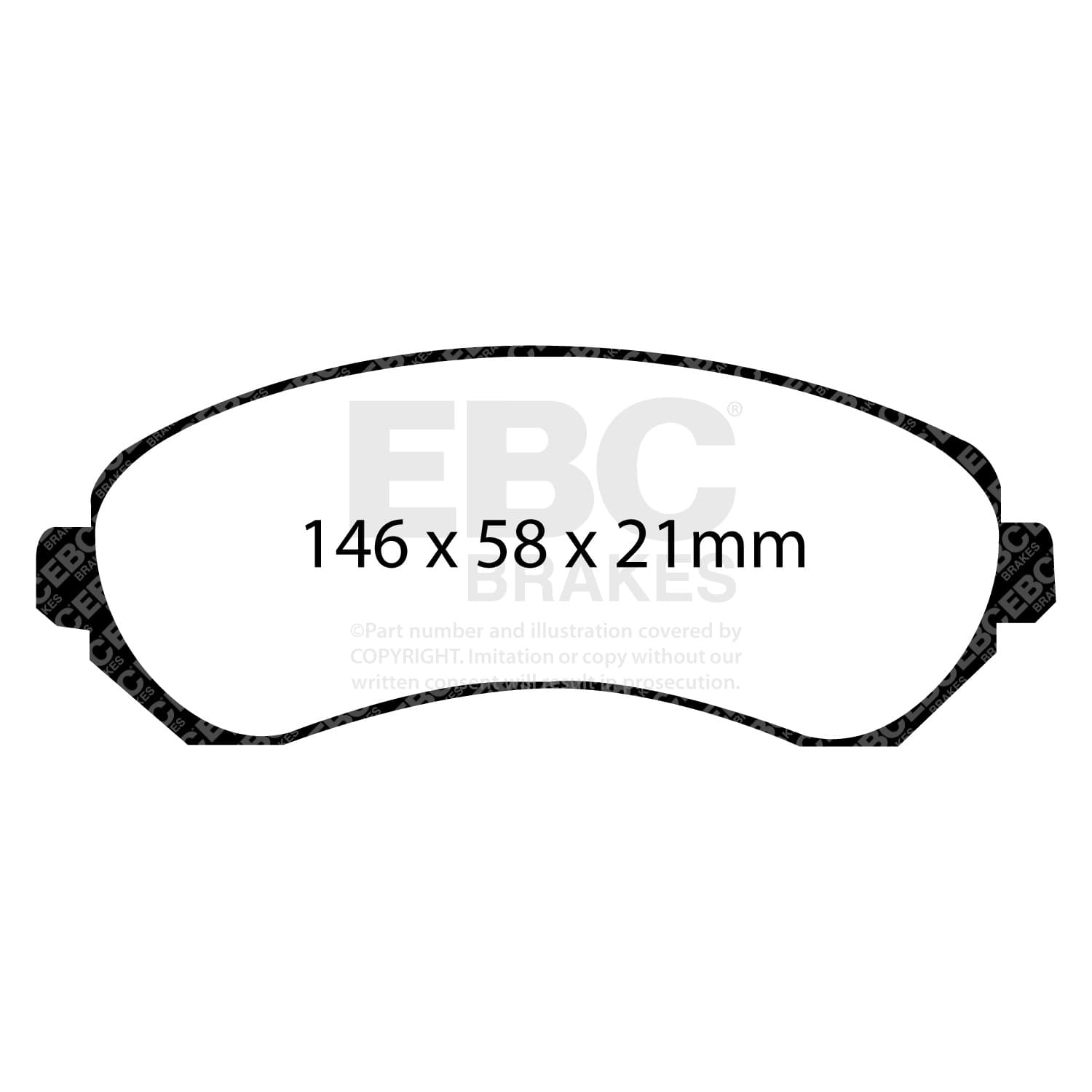 EBC Brakes - UD844 - Disc Brake Pad image 3
