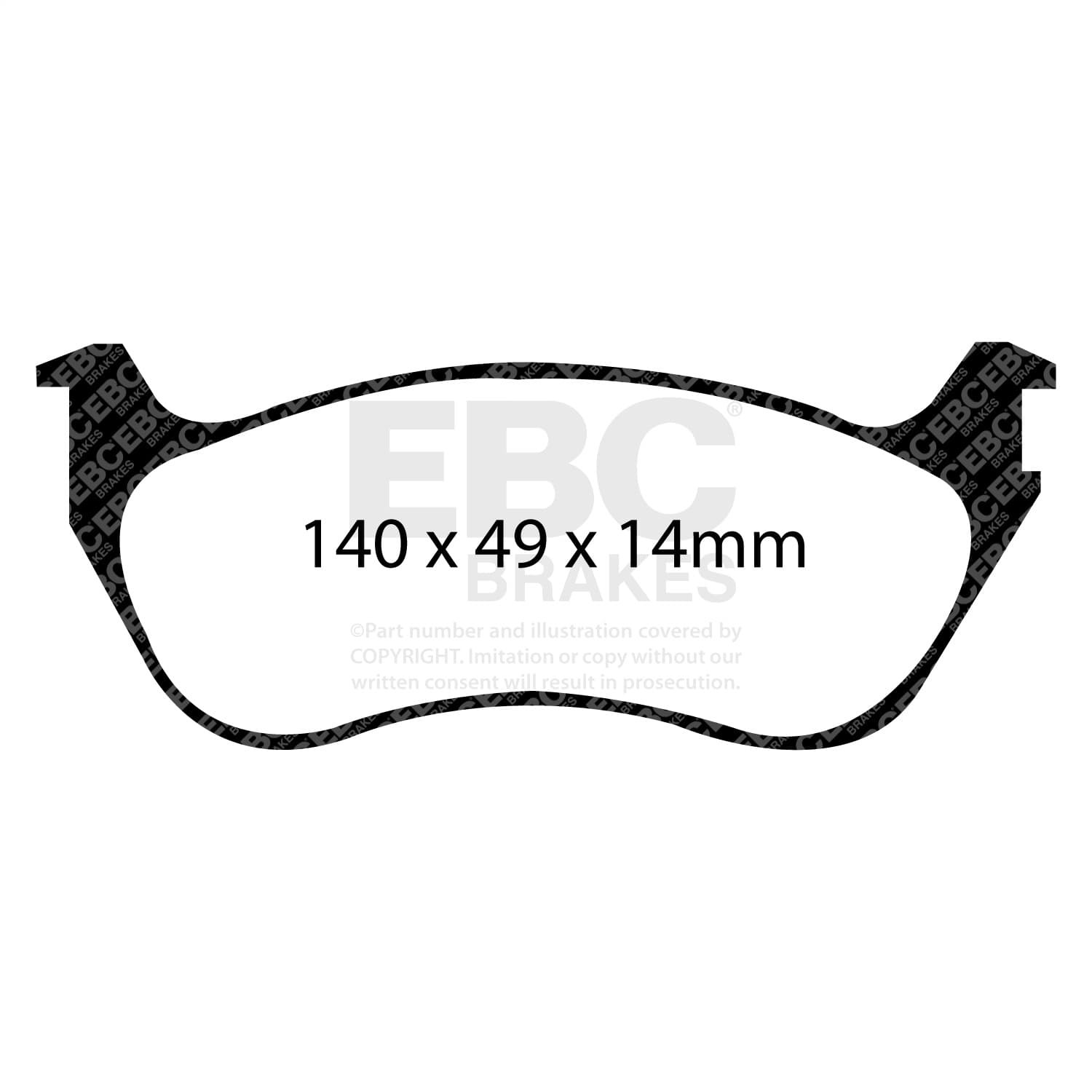 EBC Brakes - DP61631 - Disc Brake Pad image 2