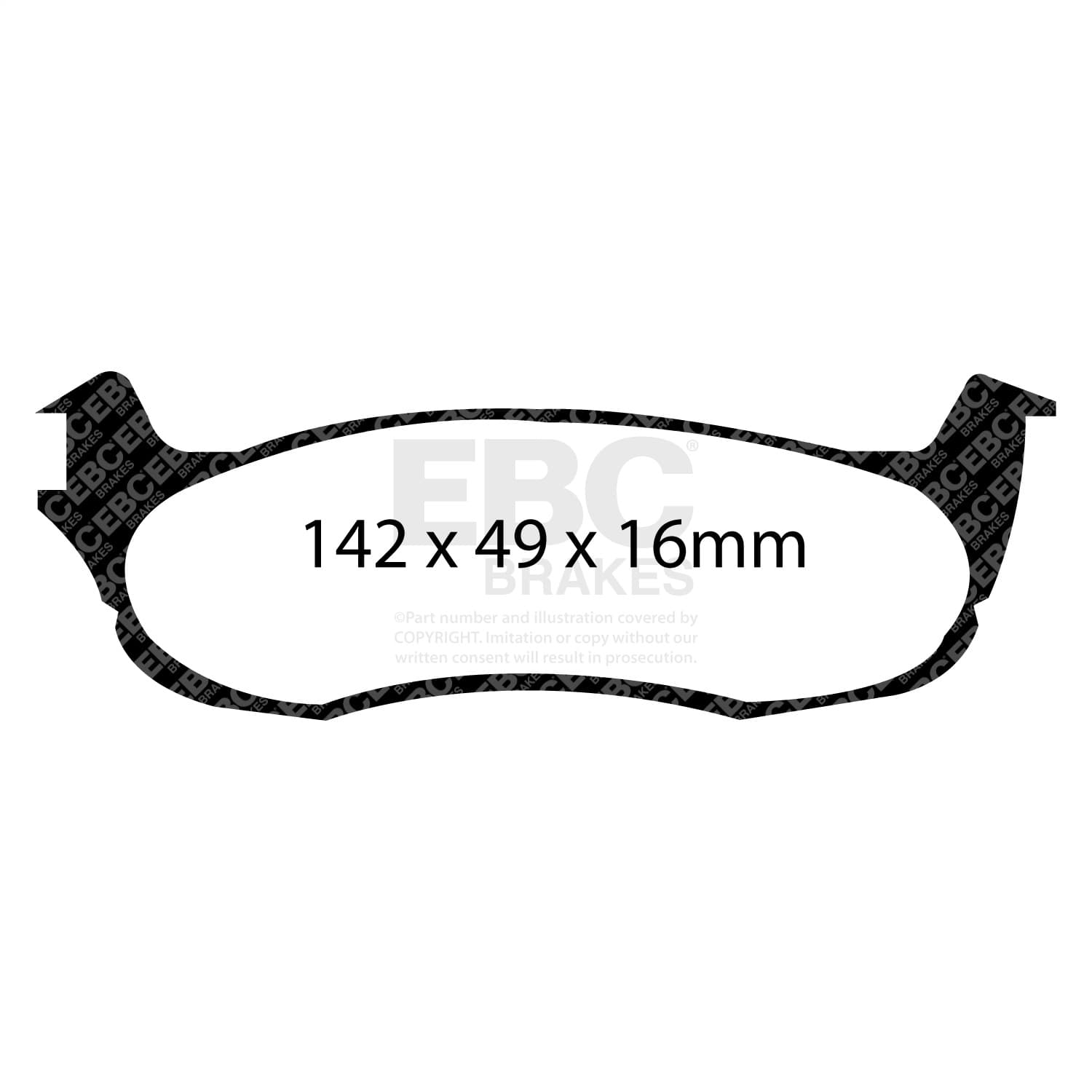 EBC Brakes - DP41633R - Disc Brake Pad image 2