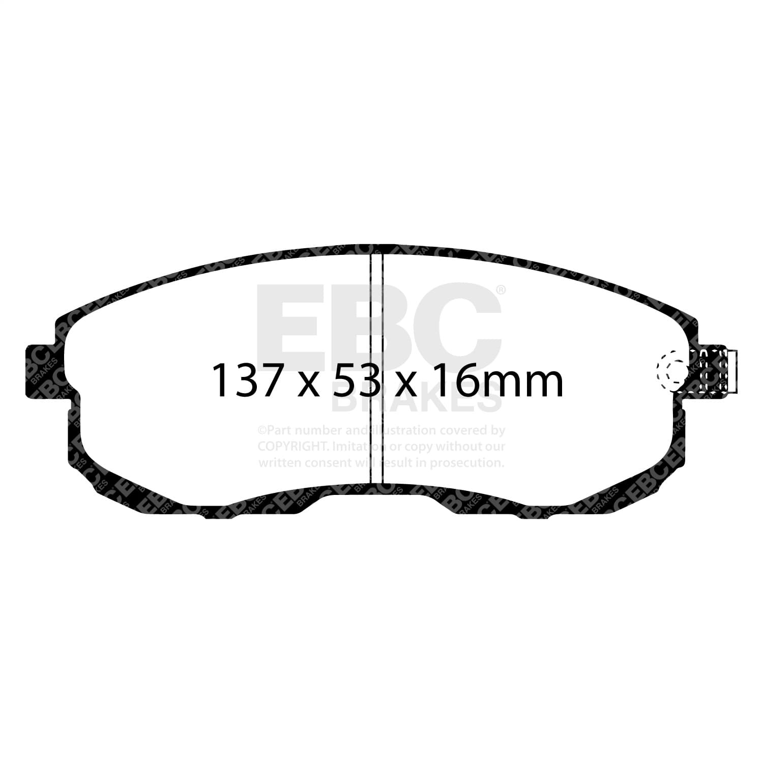 EBC Brakes - DP31636C - Disc Brake Pad image 4