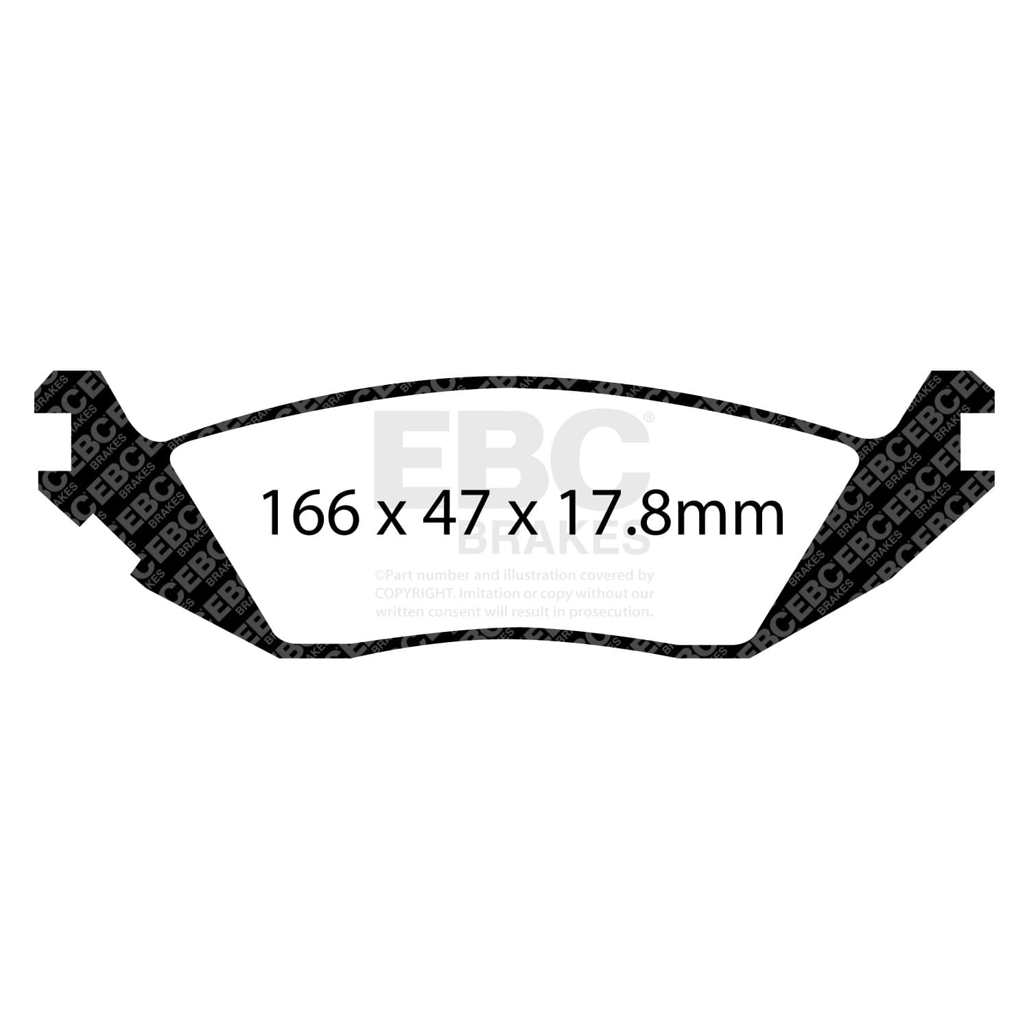 EBC Brakes - DP61639 - Disc Brake Pad image 2