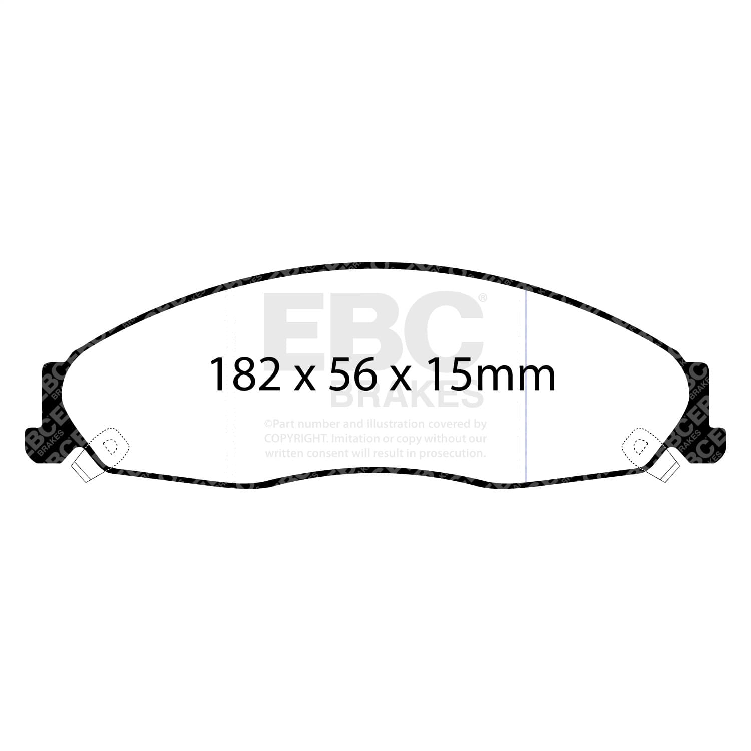EBC Brakes - DP31645C - Disc Brake Pad image 2