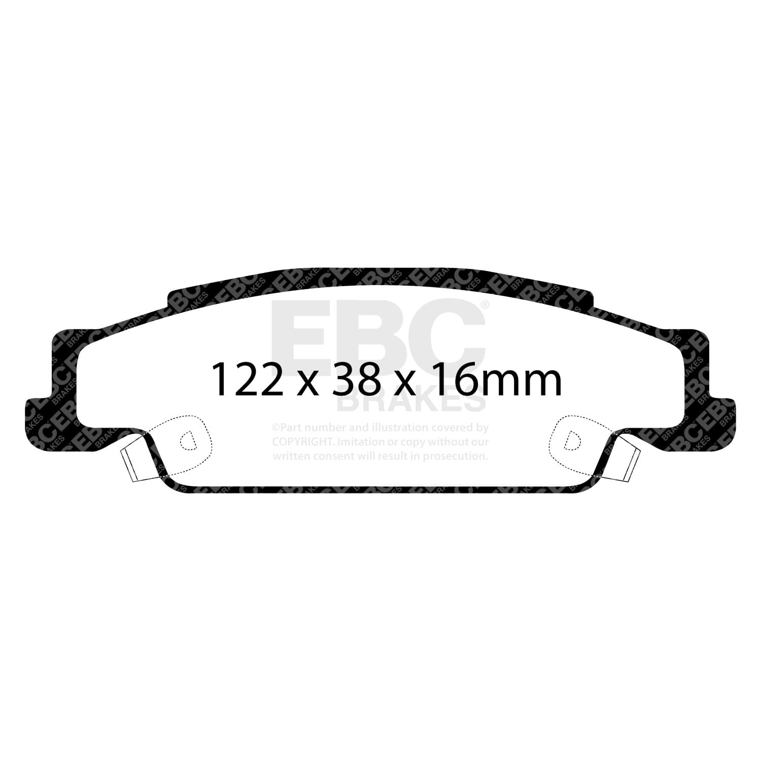 EBC Brakes - DP31646C - Disc Brake Pad image 3