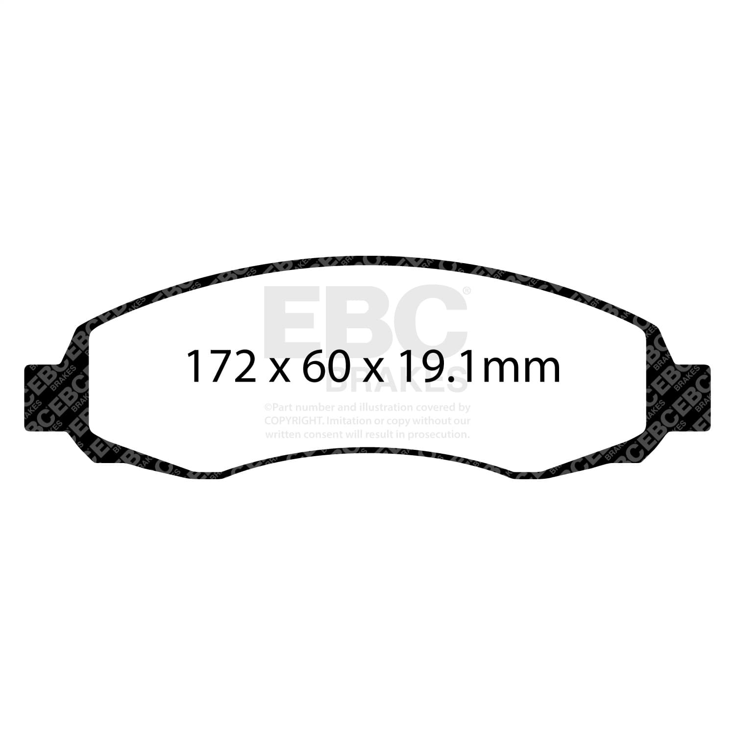 EBC Brakes - UD962 - Disc Brake Pad image 3