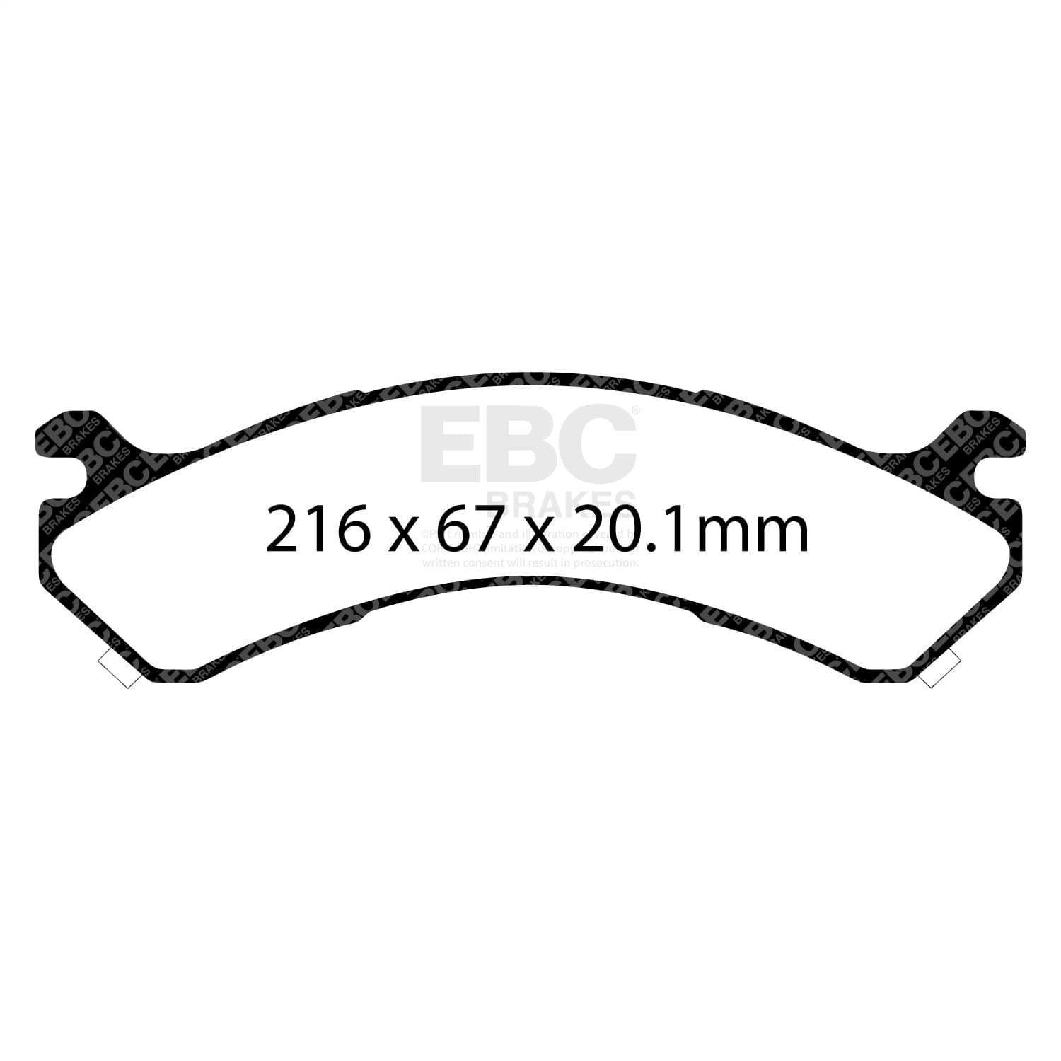 EBC Brakes - ED91663 - Disc Brake Pad image 3