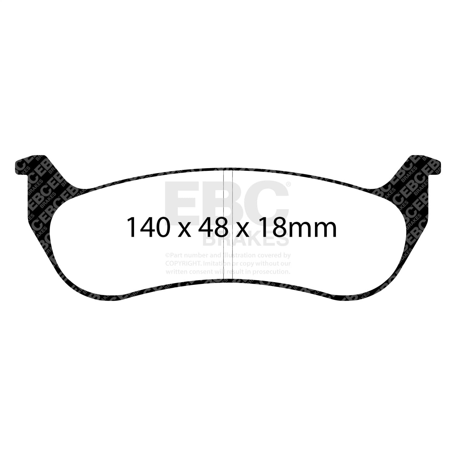 EBC Brakes - UD998 - Disc Brake Pad image 2