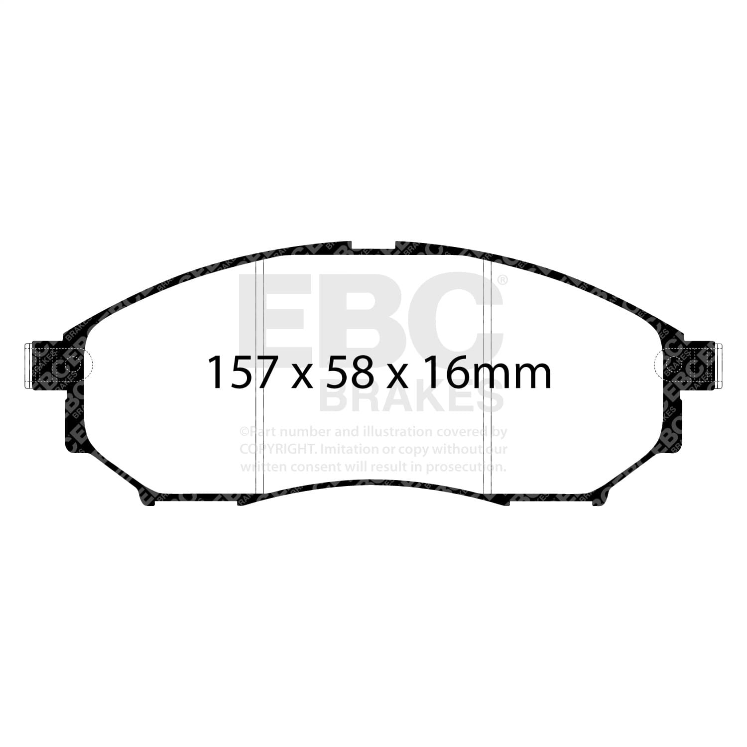 EBC Brakes - DP21671 - Disc Brake Pad image 3