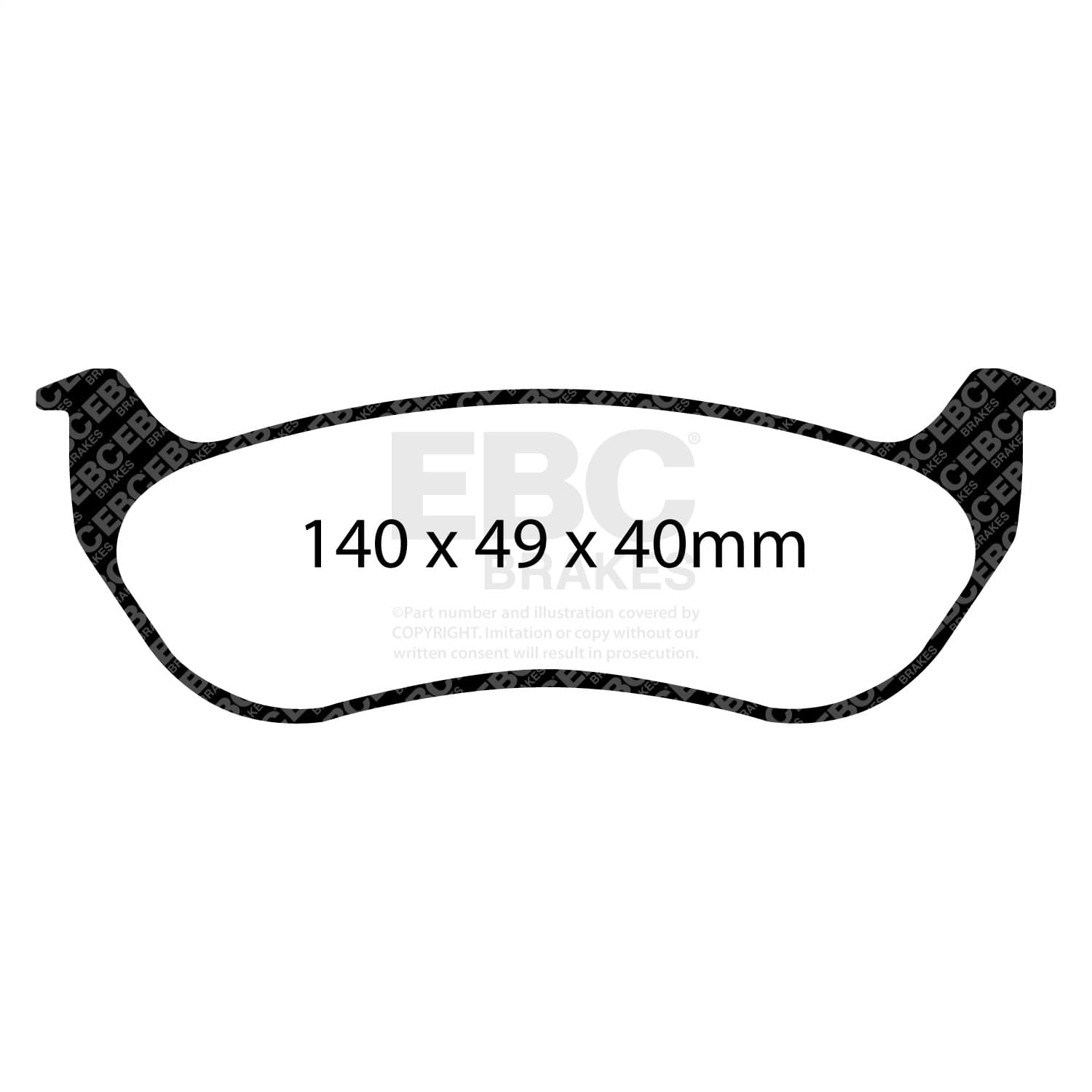 EBC Brakes - DP41673R - Disc Brake Pad image 3