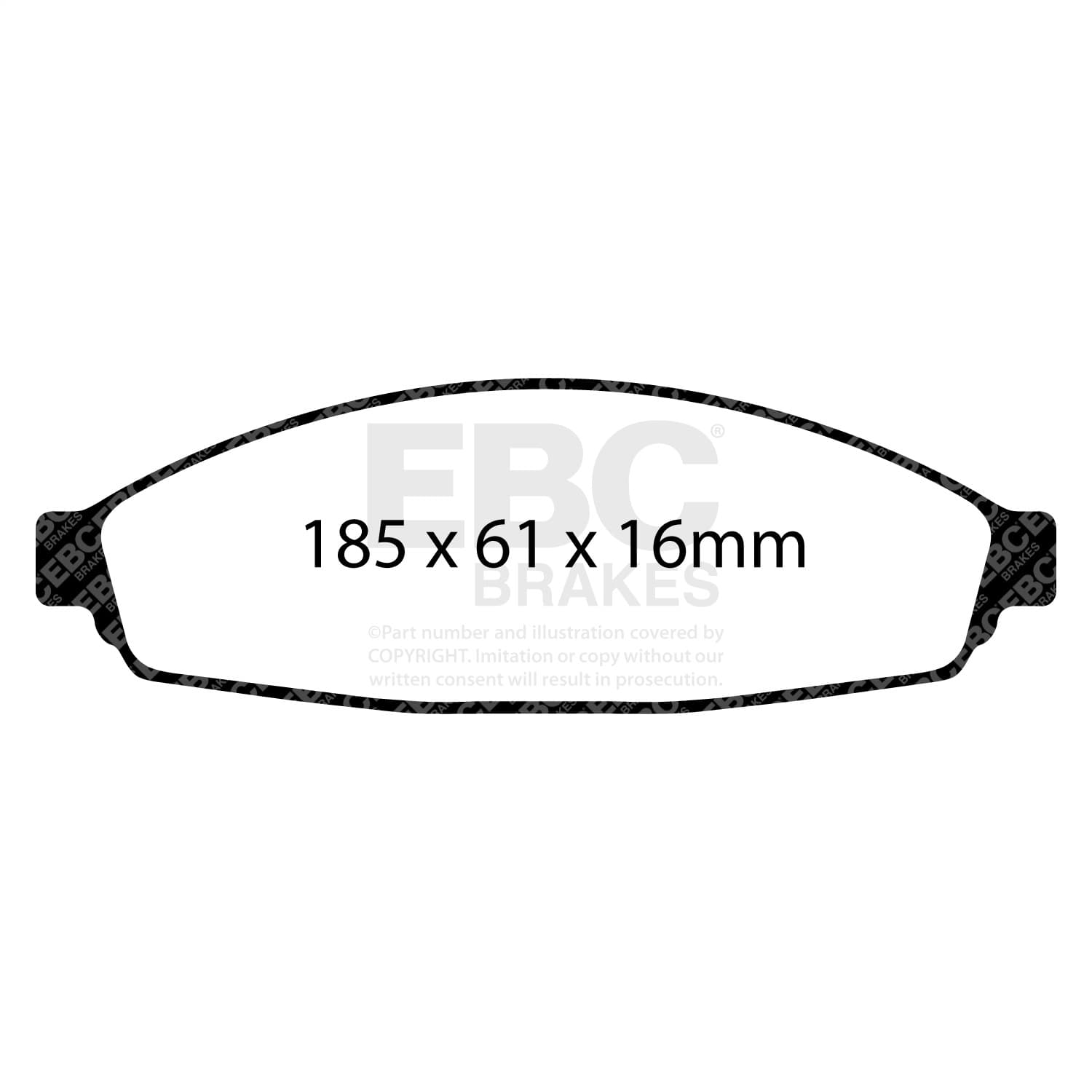 EBC Brakes - DP21676 - Disc Brake Pad image 4