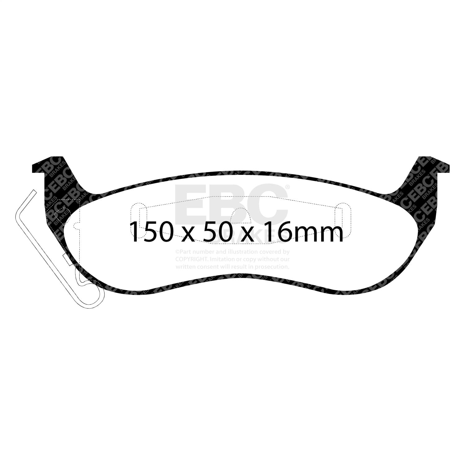 EBC Brakes - DP21677 - Disc Brake Pad image 2