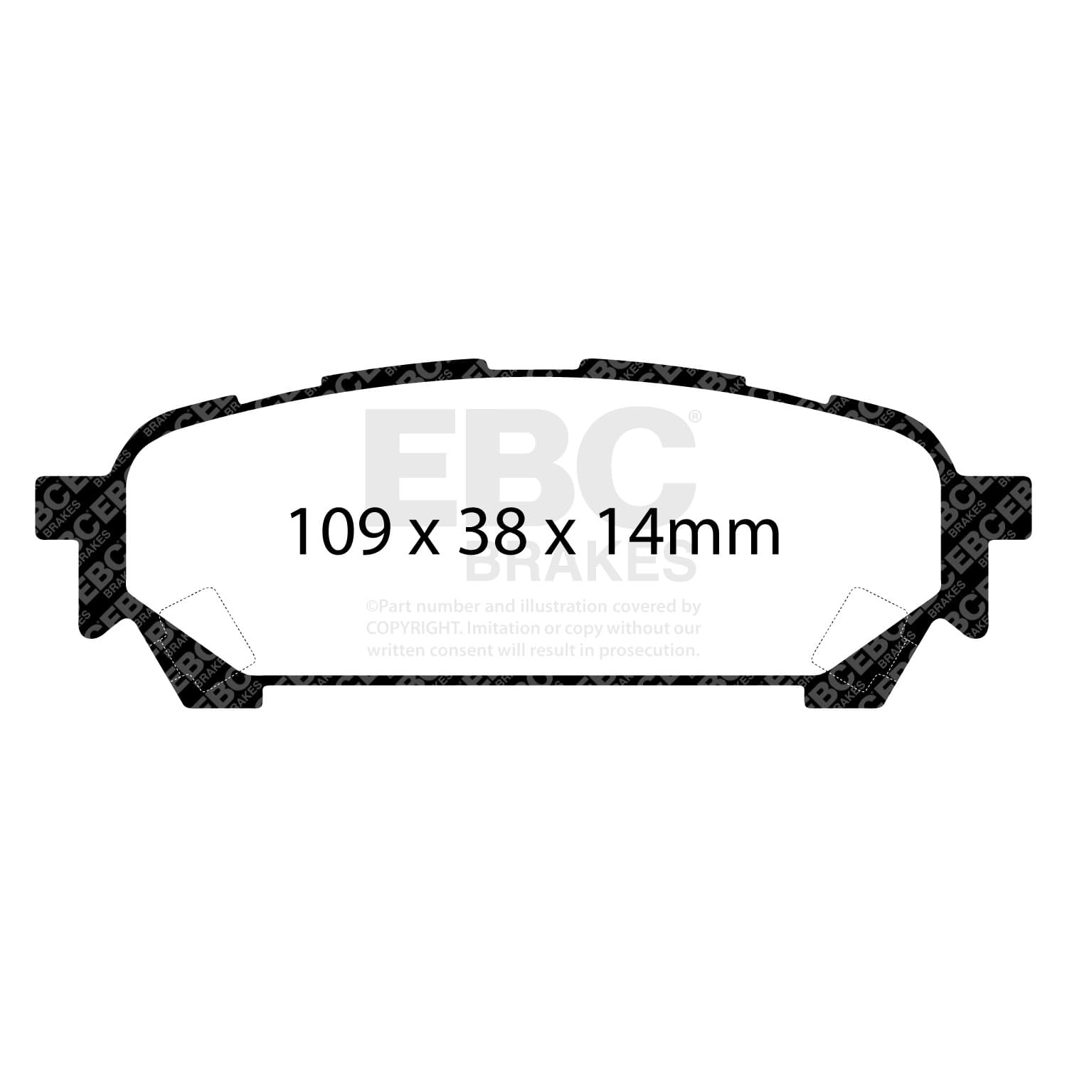 EBC Brakes - DP21687 - Disc Brake Pad image 2