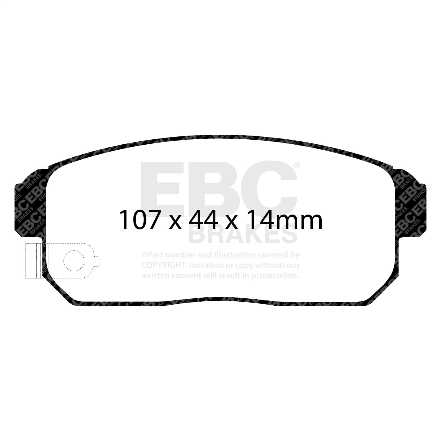 EBC Brakes - DP31691C - Disc Brake Pad image 5