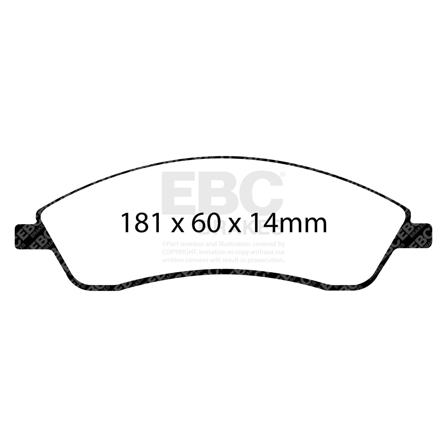 EBC Brakes - UD1019 - Disc Brake Pad image 4
