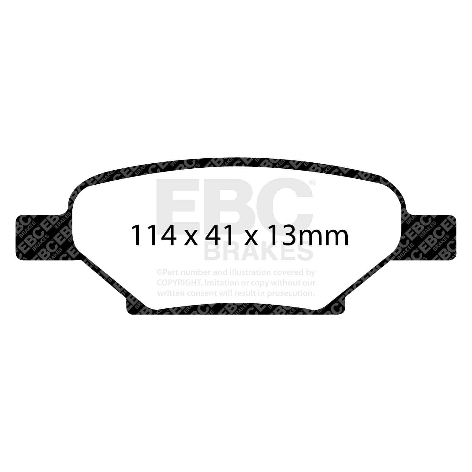 EBC Brakes - DP21704 - Disc Brake Pad image 2