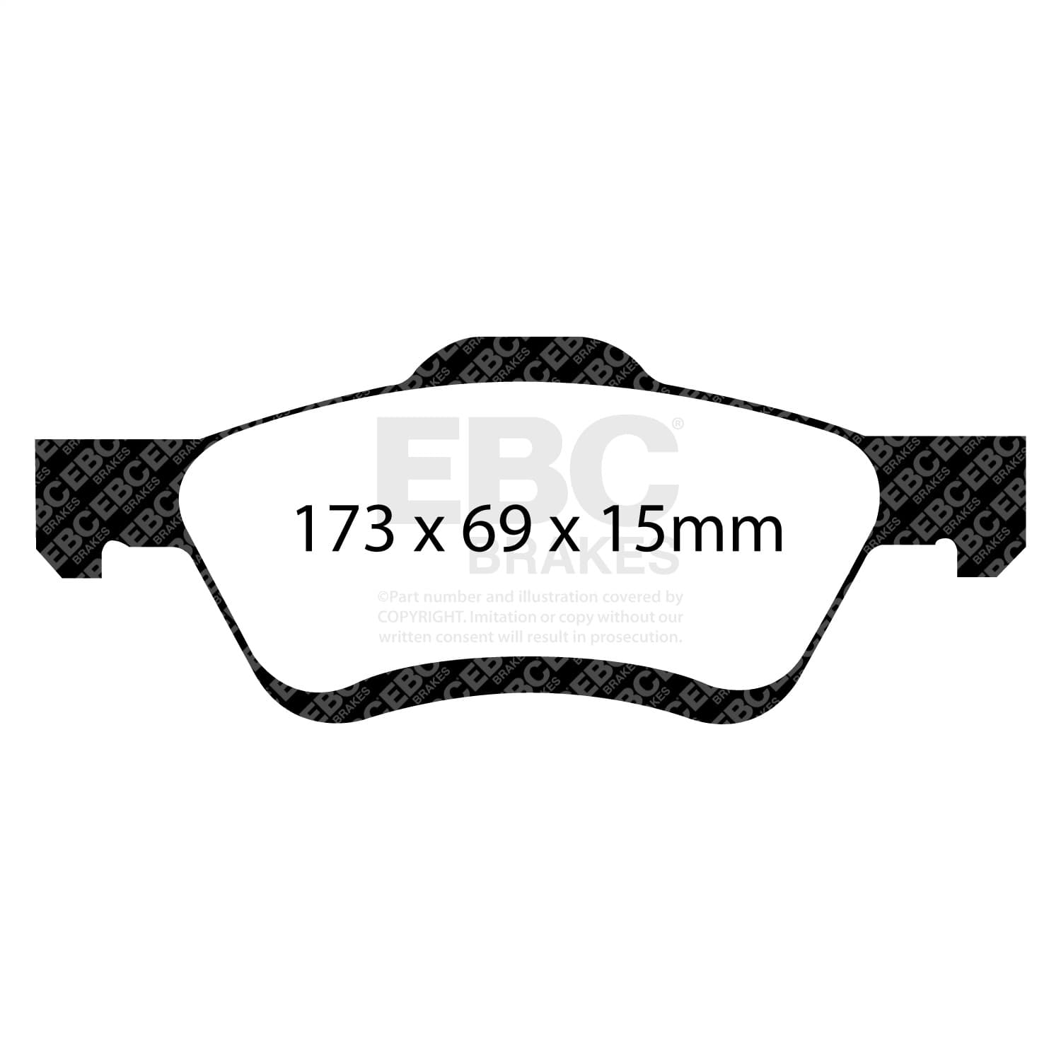 EBC Brakes - DP61709 - Disc Brake Pad image 2