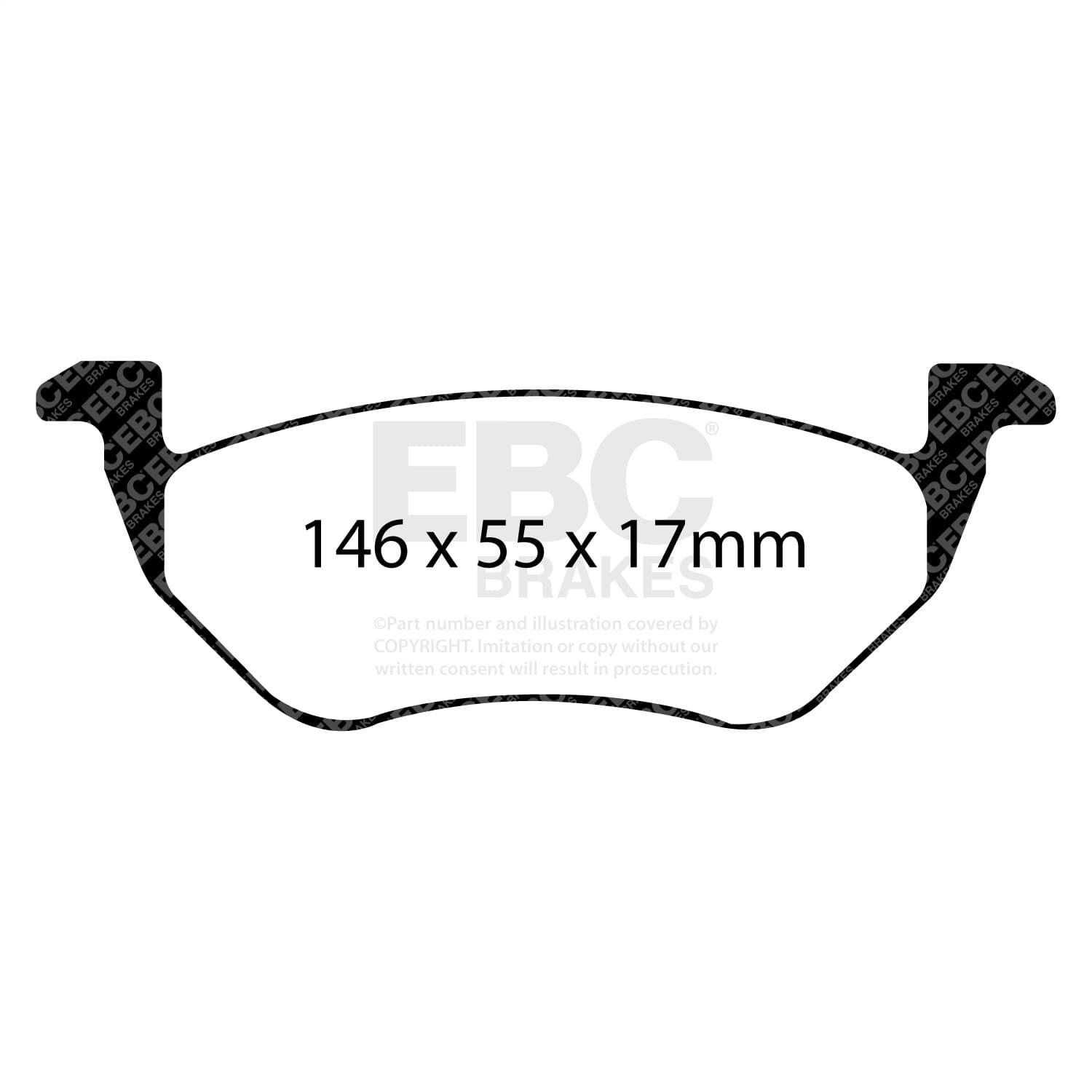 EBC Brakes - UD1055 - Disc Brake Pad image 4