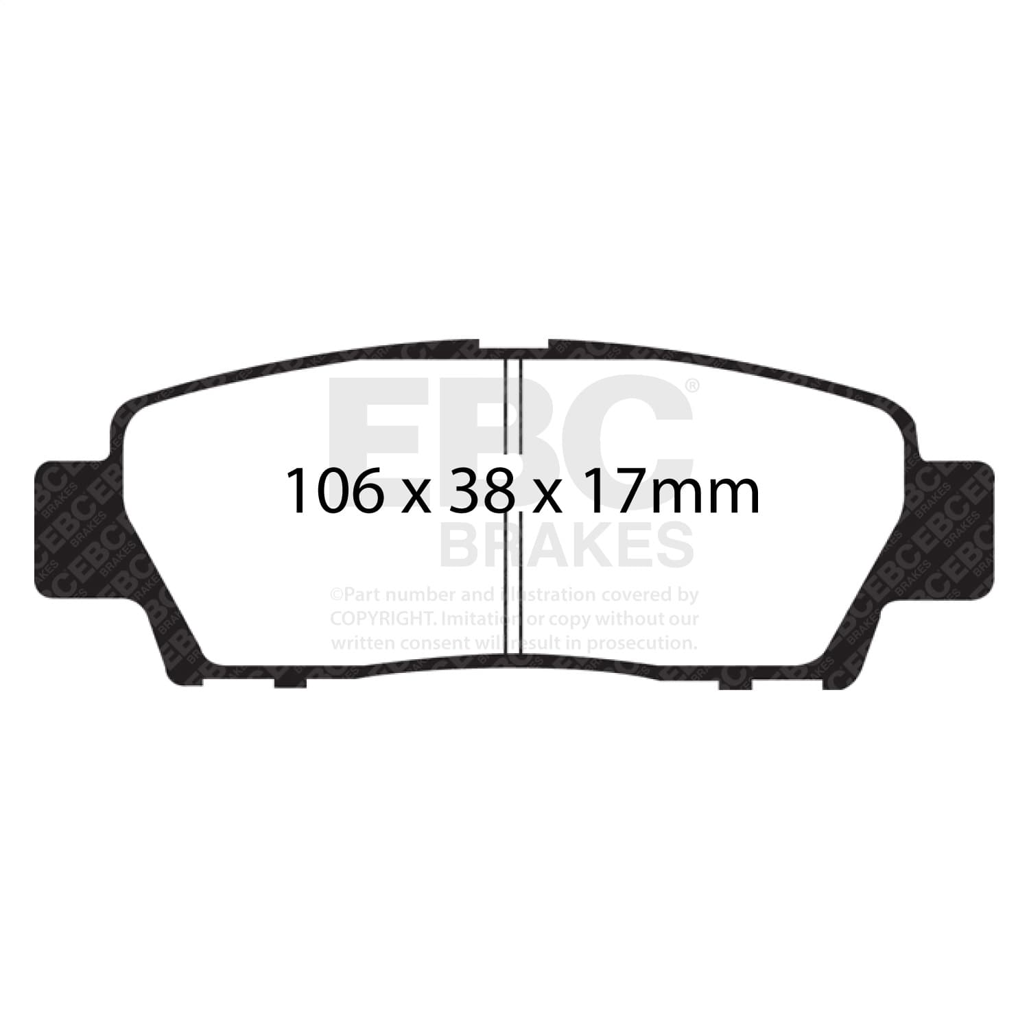 EBC Brakes - DP21714 - Disc Brake Pad image 3