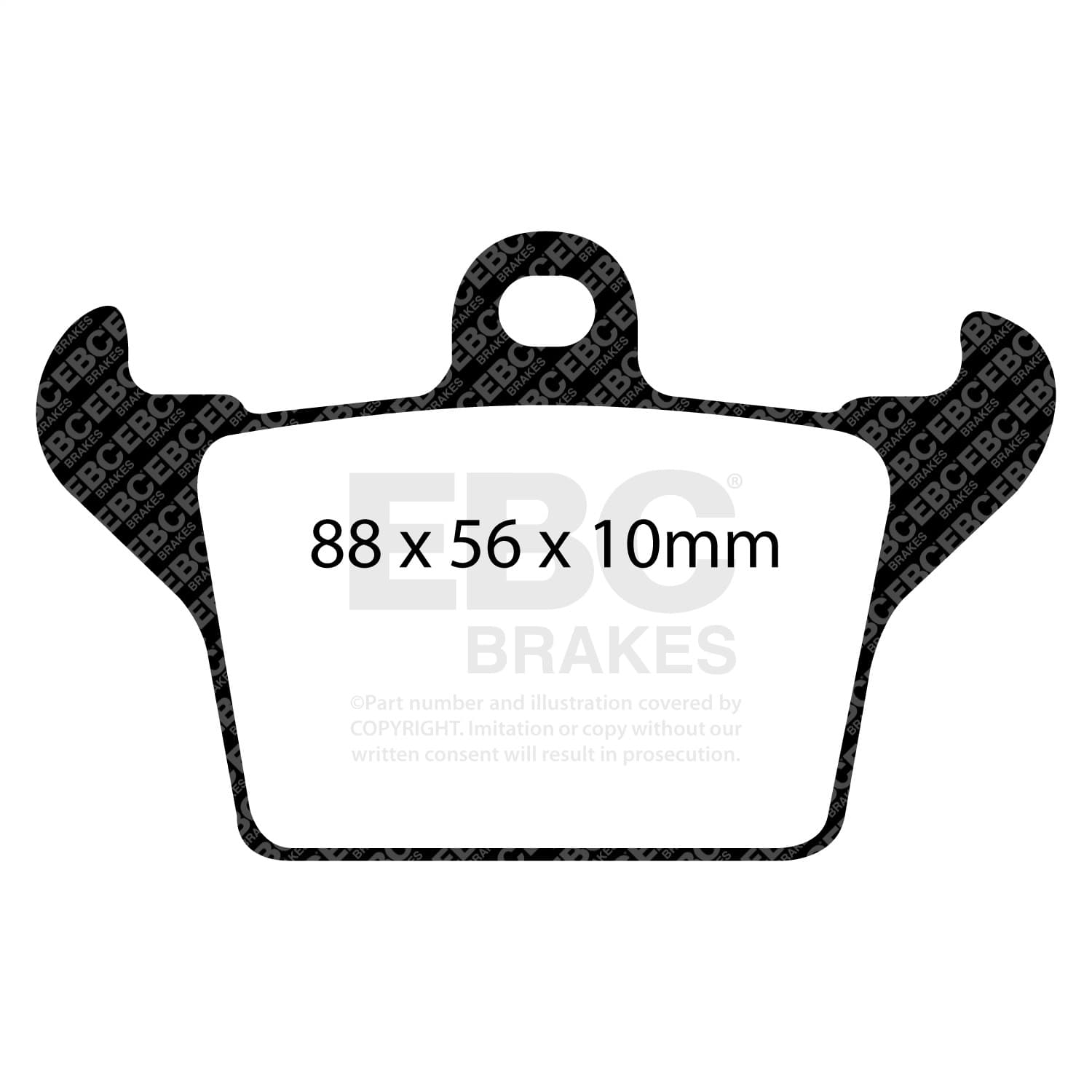 EBC Brakes - UD1034 - Disc Brake Pad image 3