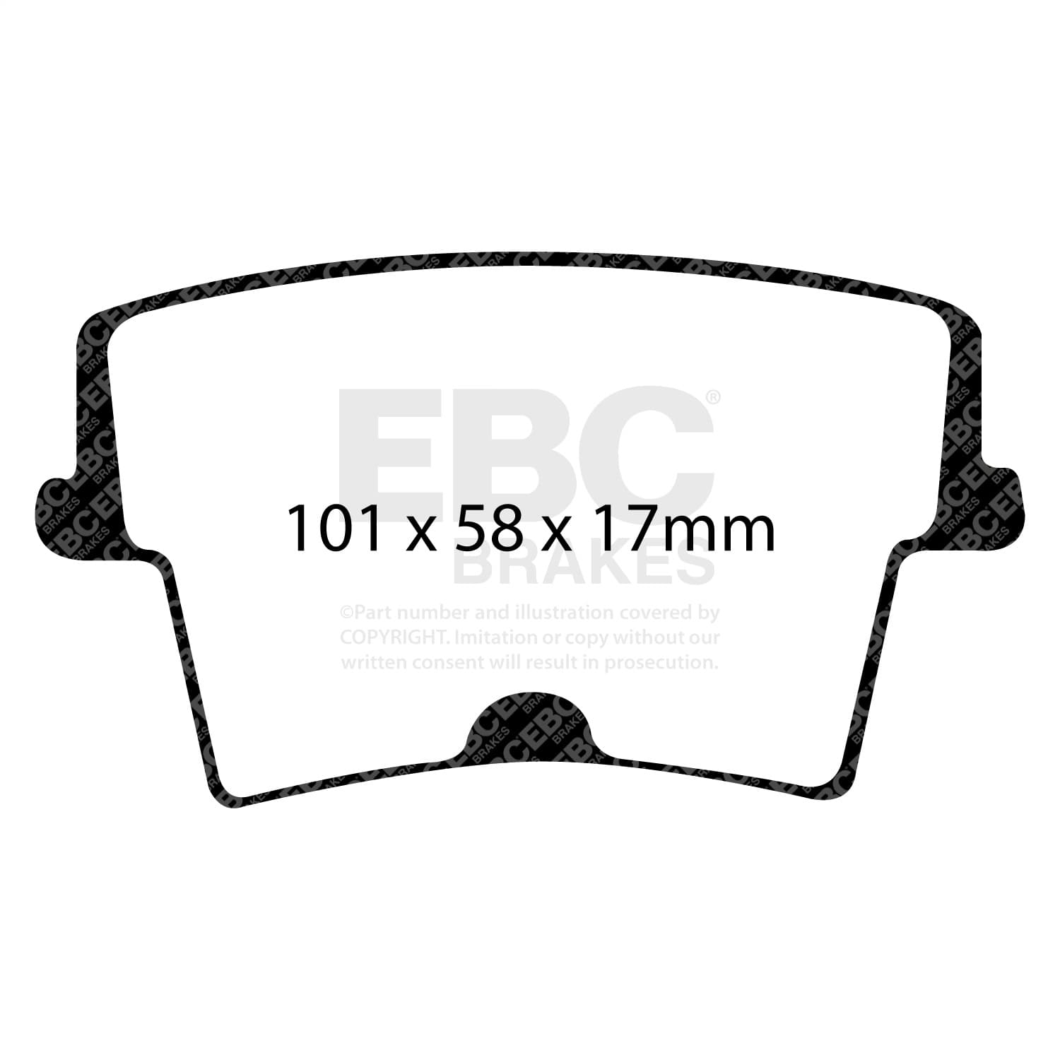 EBC Brakes - DP31722C - Disc Brake Pad image 2