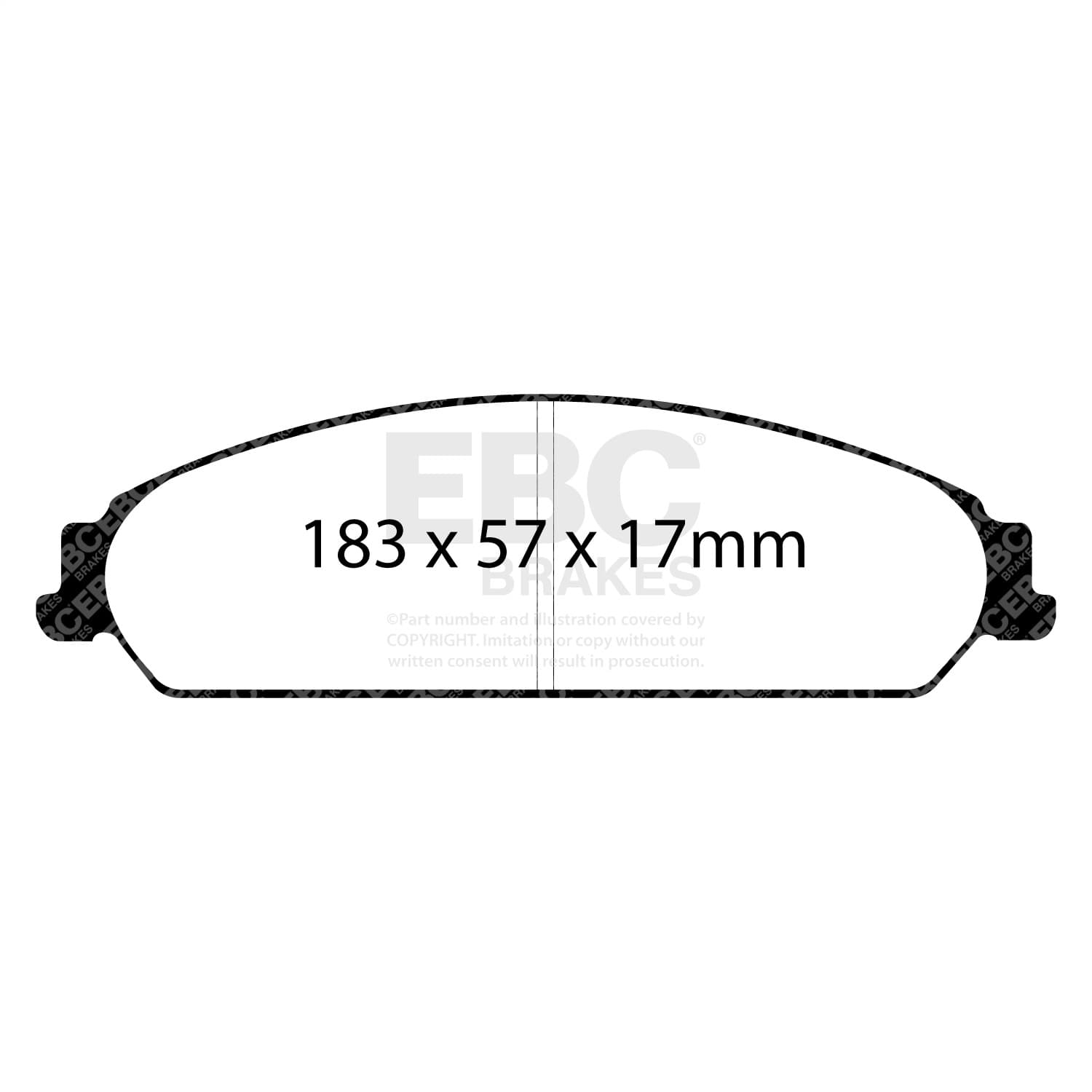 EBC Brakes - DP31724C - Disc Brake Pad image 2