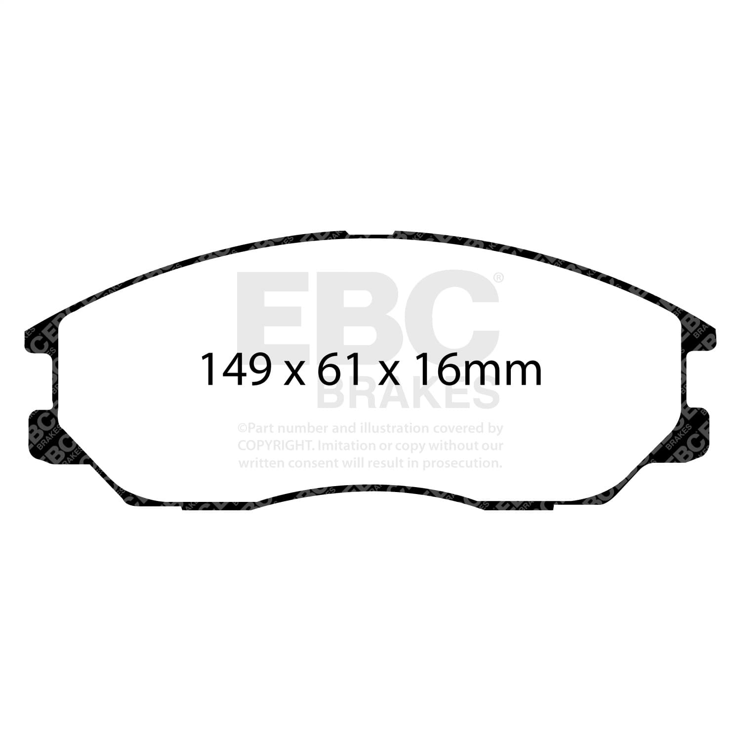 EBC Brakes - DP31725C - Disc Brake Pad image 4