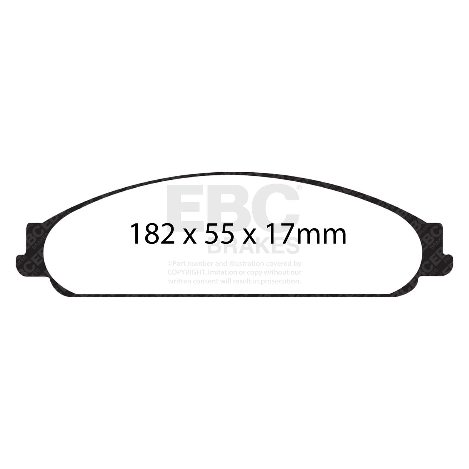 EBC Brakes - DP21730 - Disc Brake Pad image 2